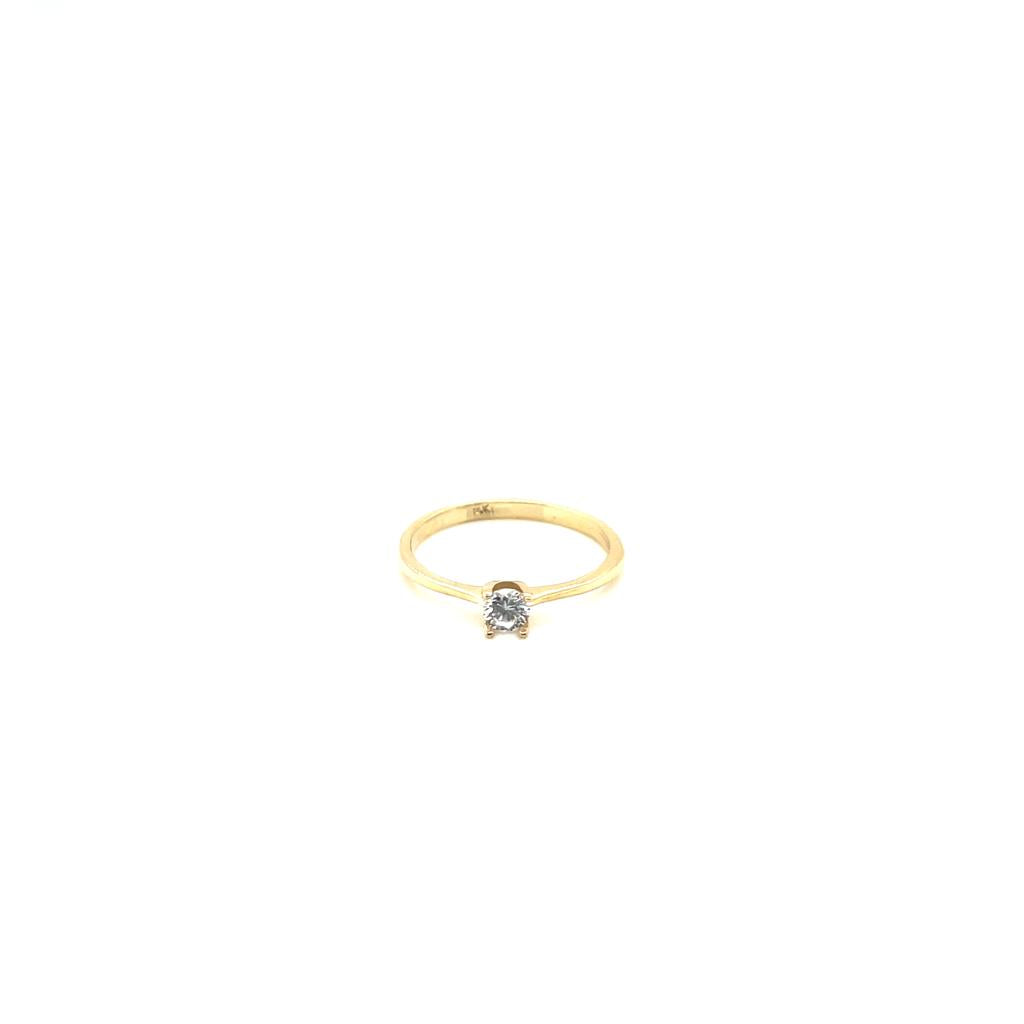 Anillo compromiso Oro 14k Amarillo #10348