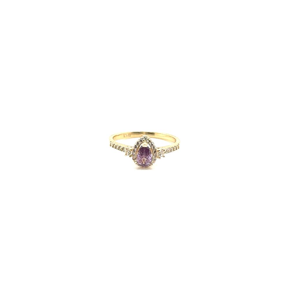Anillo Oro Dama 10k #11161