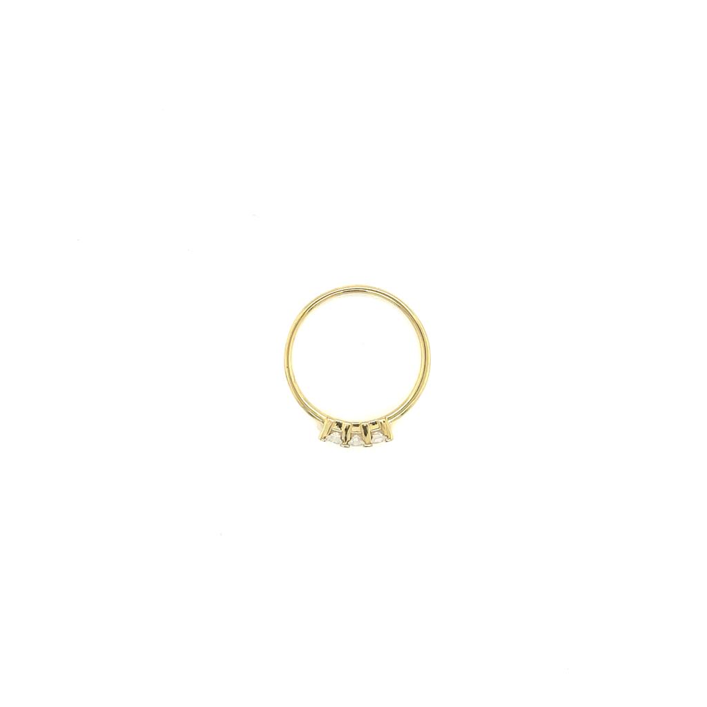 Anillo compromiso Oro Amarillo 10k #9997