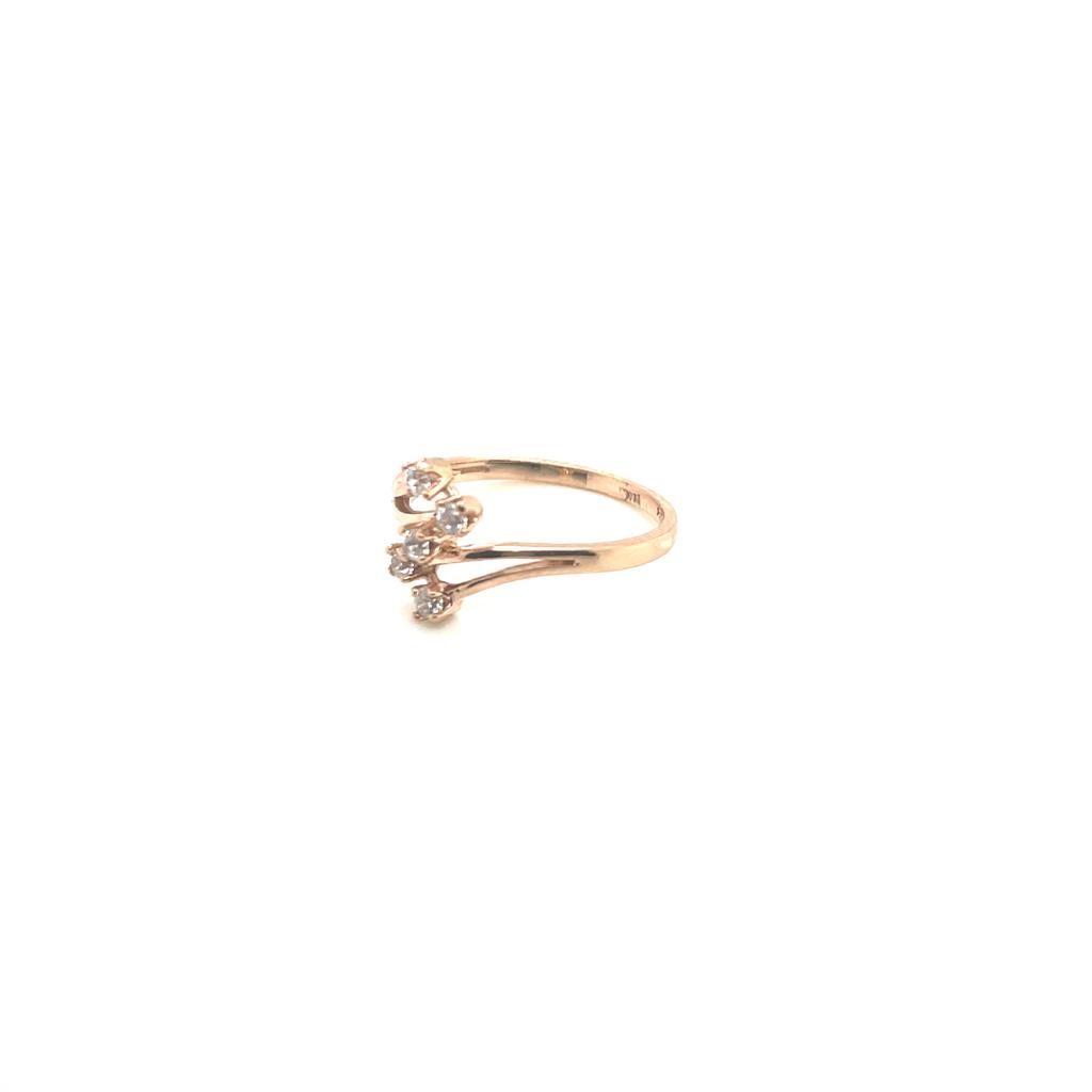Anillo Oro 14k Rosa #10404