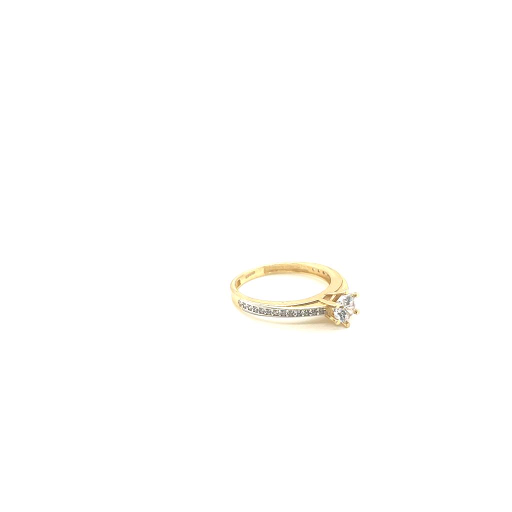 Anillo compromiso Oro 14k Amarillo #10336
