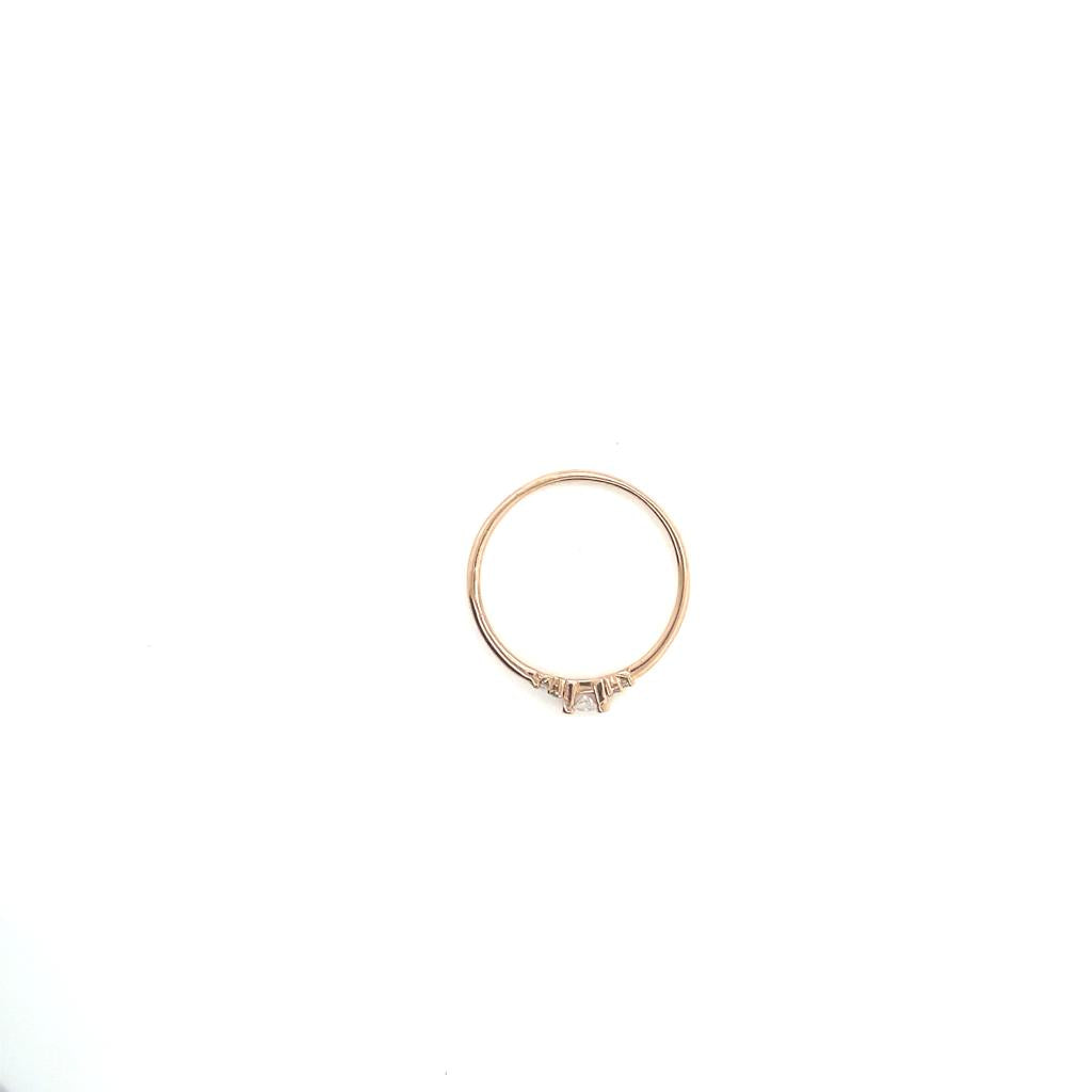 Anillo Oro 14k Rosa #10405