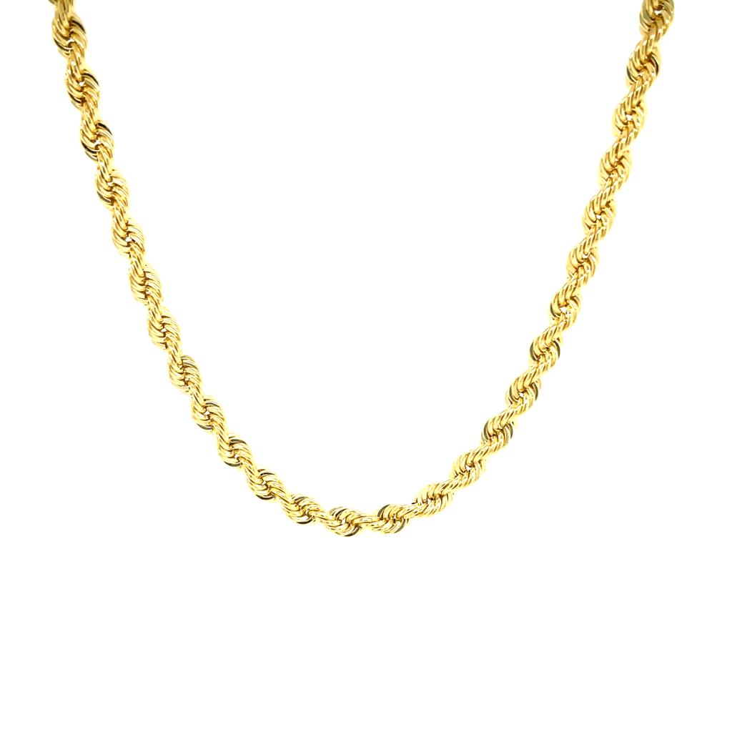 Cadena Hollow oro 14k #10411