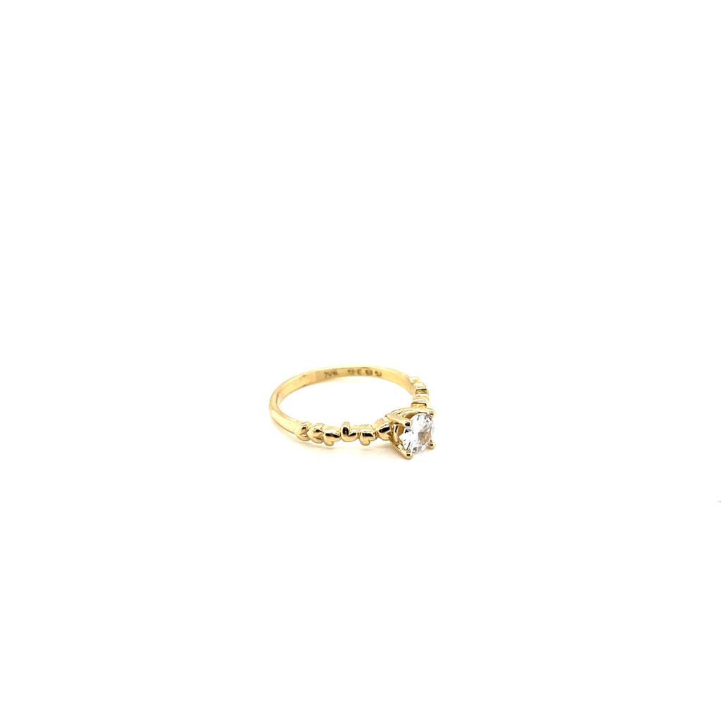 Anillo compromiso Oro 14k Amarillo #10358