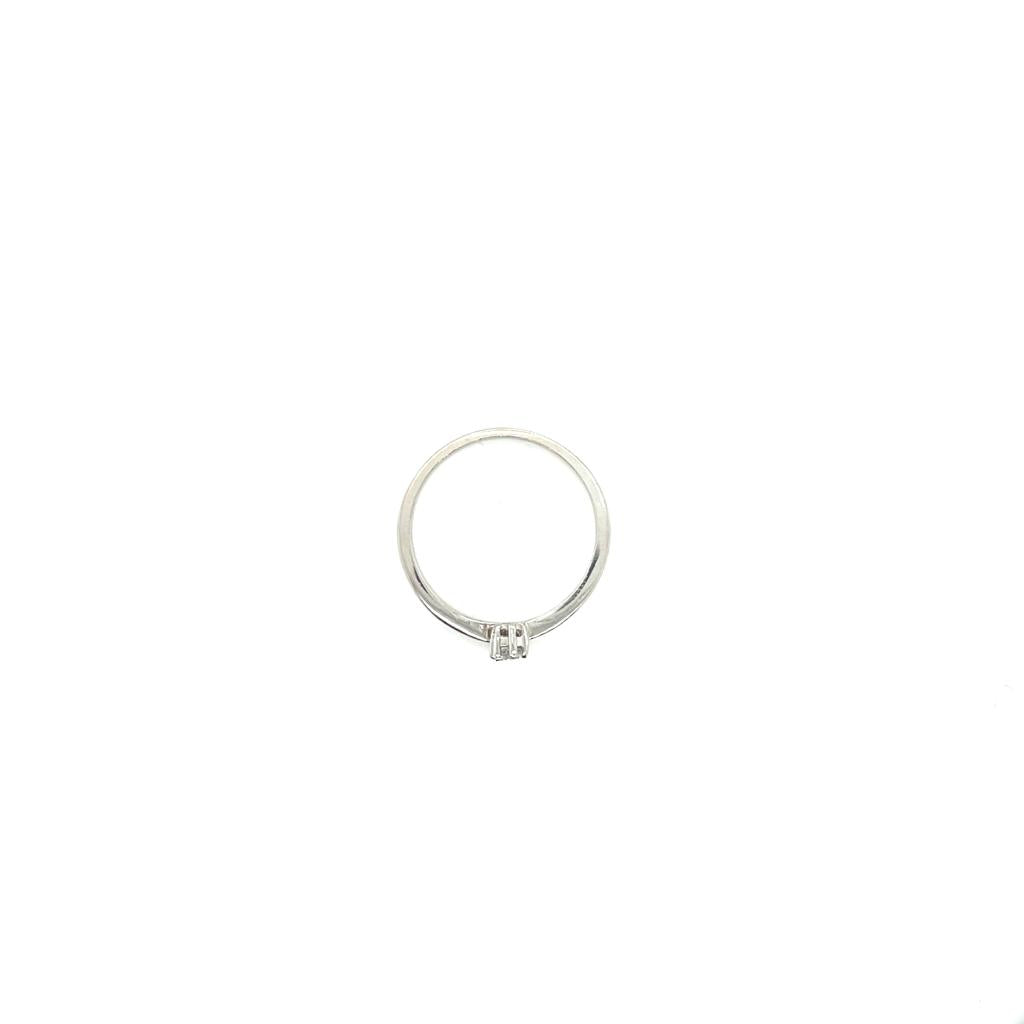 Anillo compromiso Oro Blanco 14k #10371