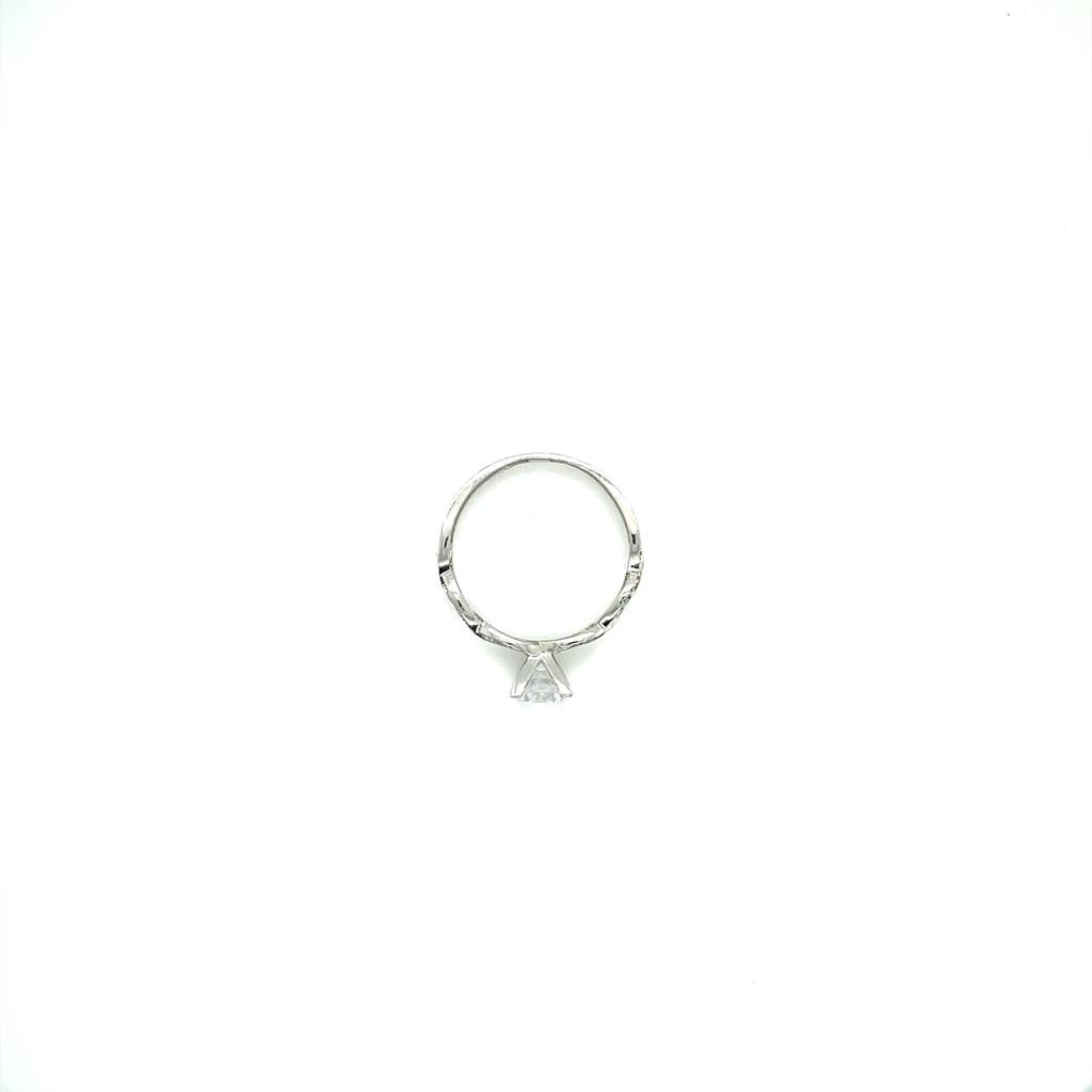 Anillo compromiso Oro Blanco 14k #10322