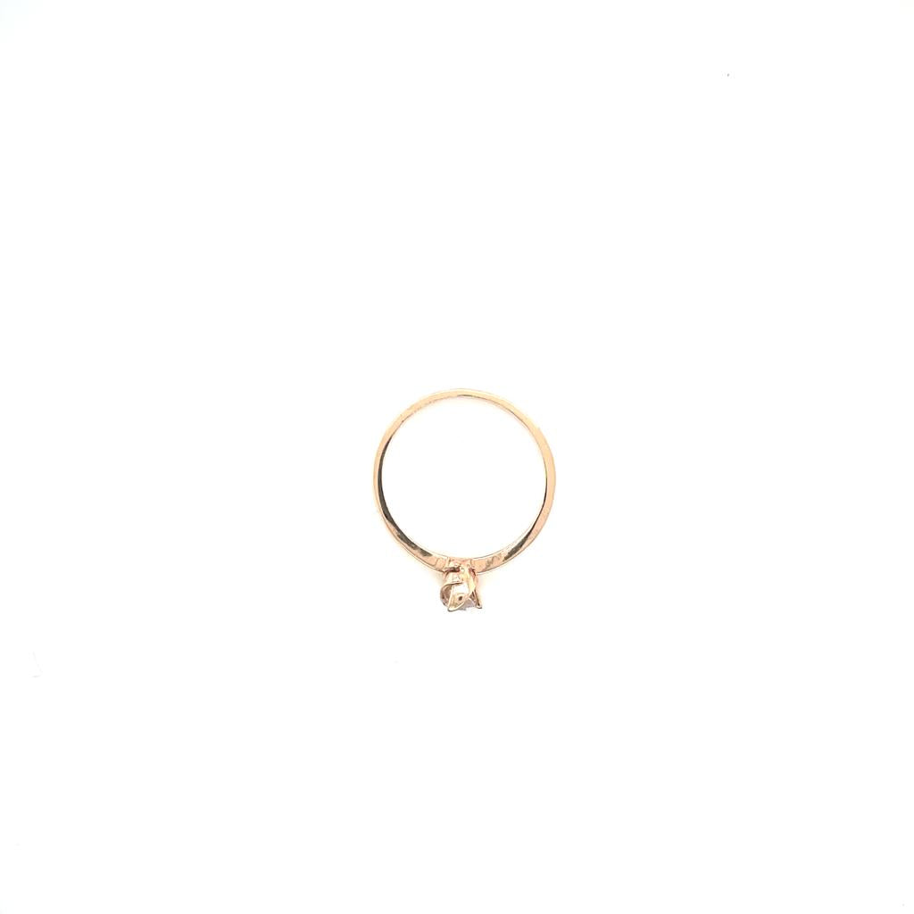 Anillo compromiso Oro Rosa 14k #10394