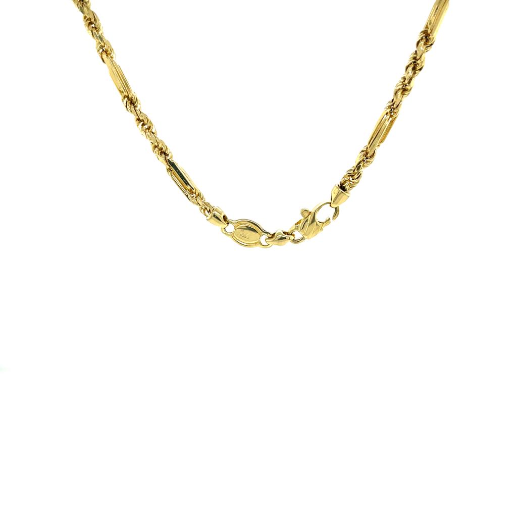 Cadena oro 10k Torsal Hollow #9937