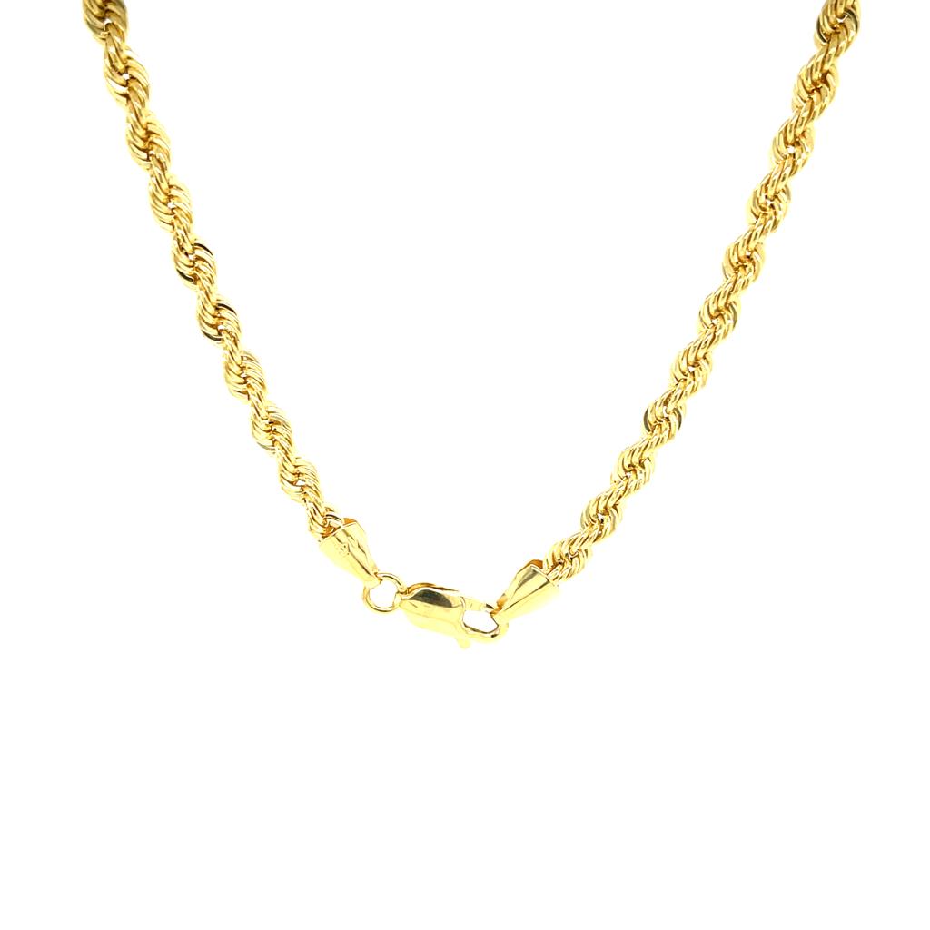 Cadena Hollow oro 14k #10411