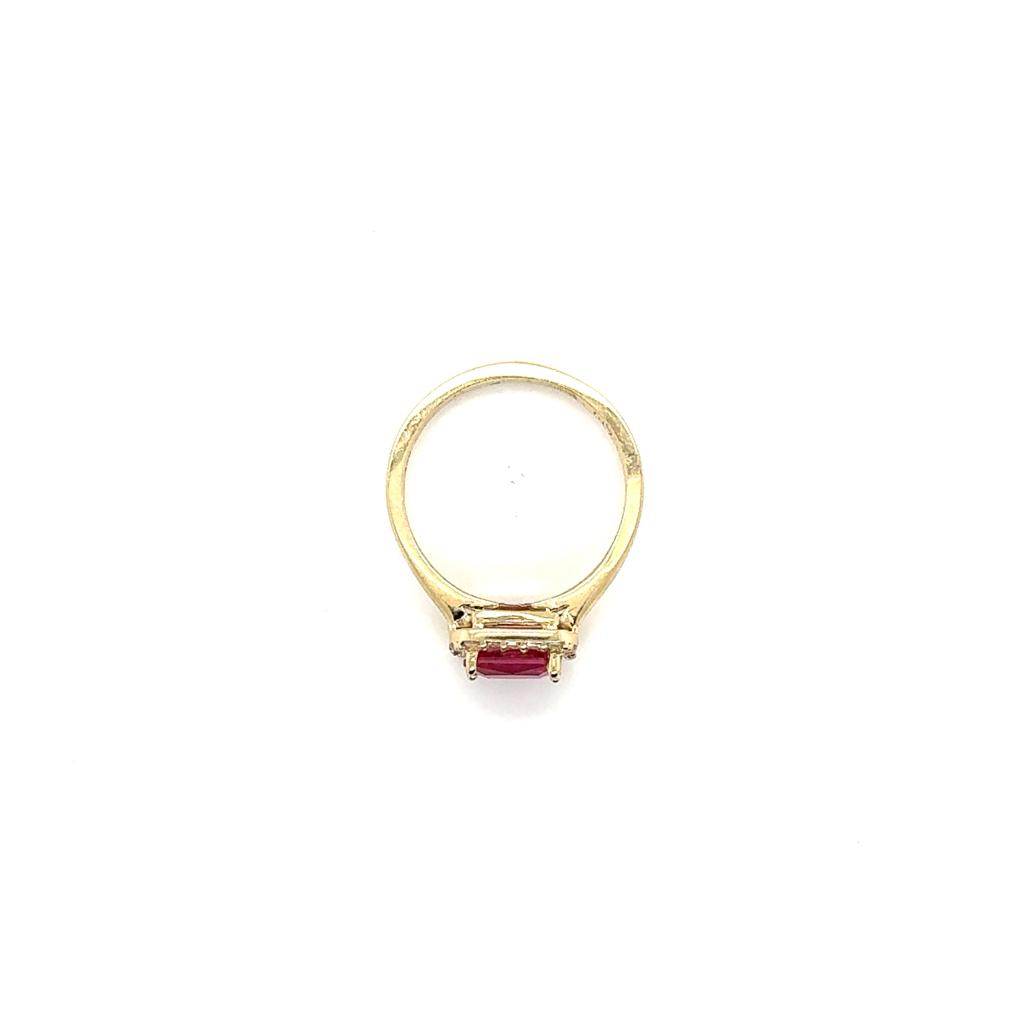 Anillo Oro Dama 10k #11165