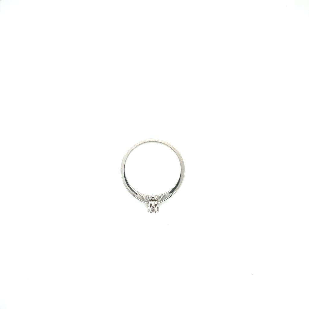 Anillo compromiso Oro Blanco 14k #10380