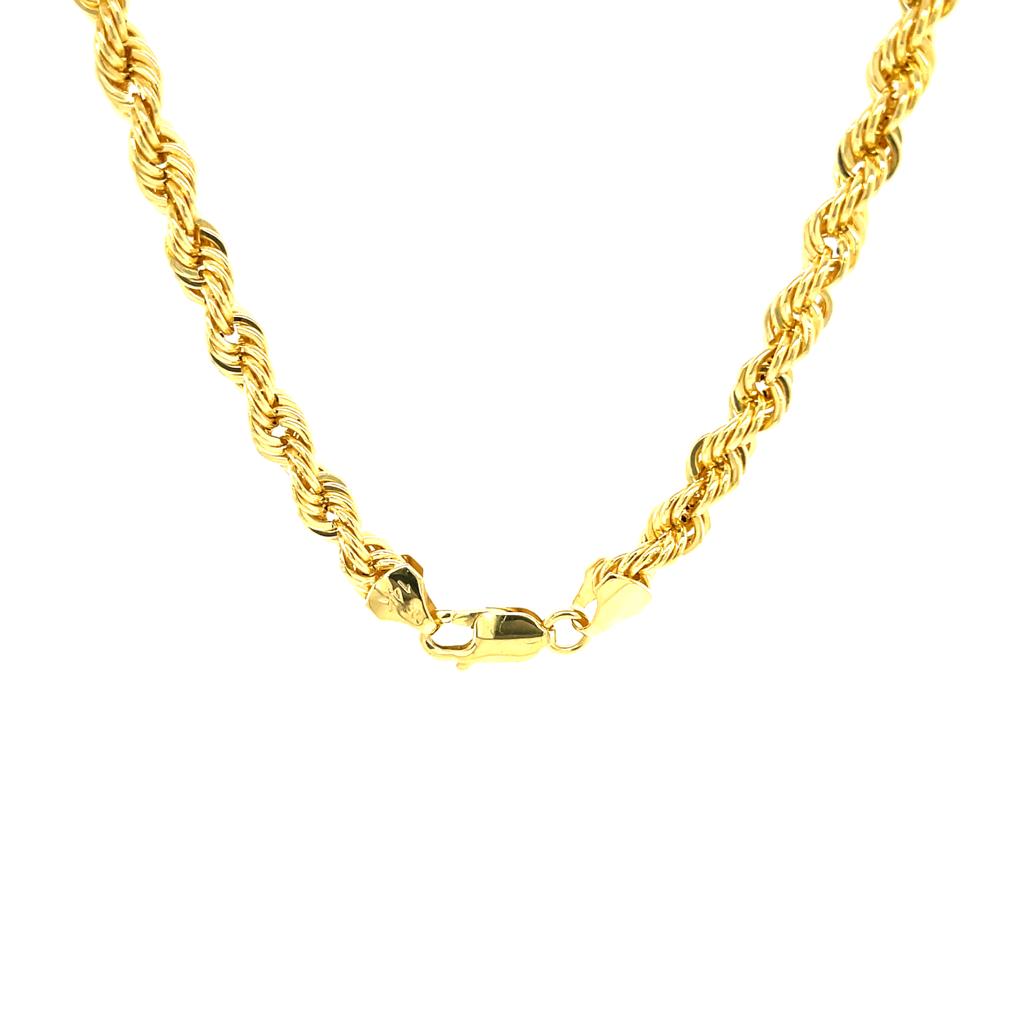 Cadena Hollow oro 14k #10412