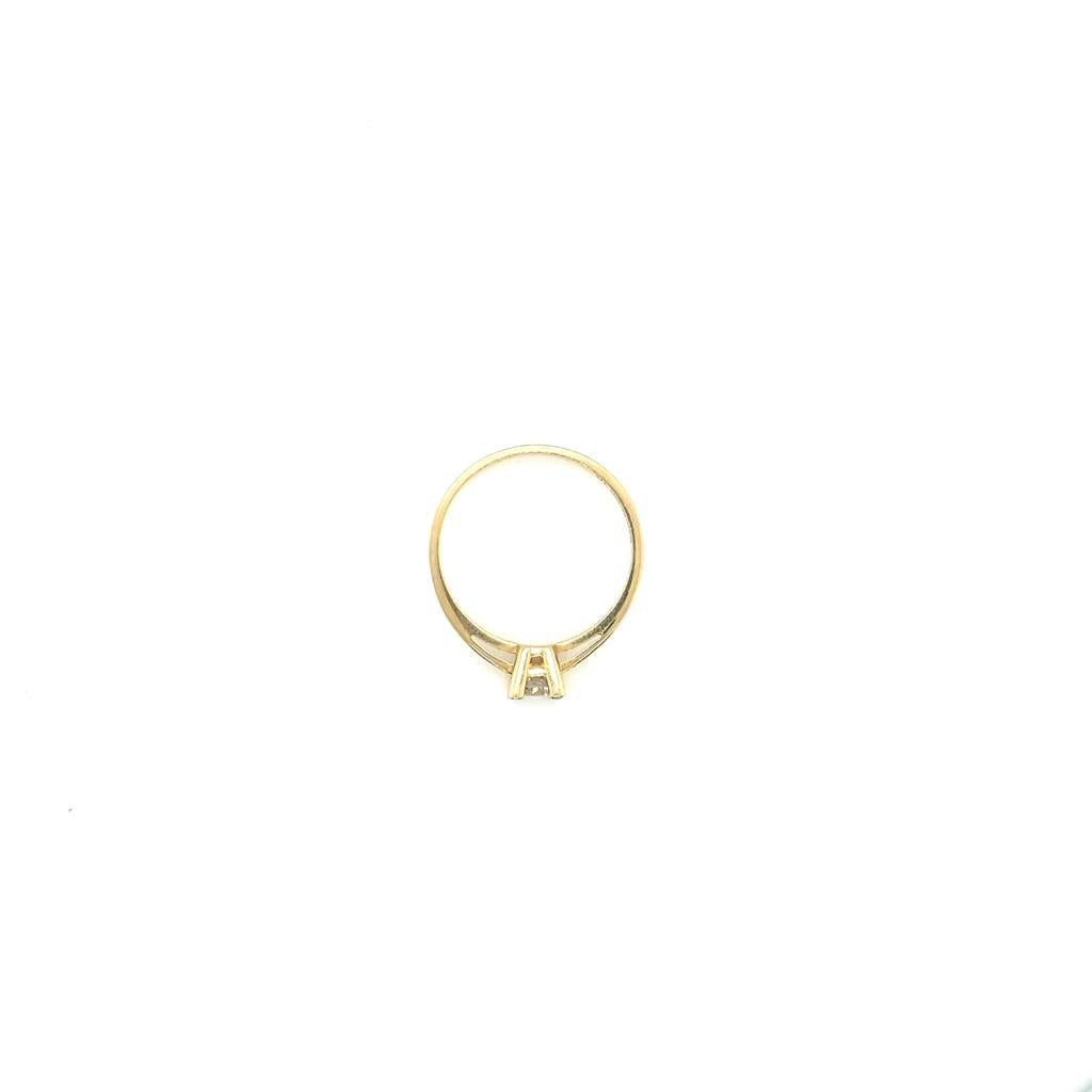 Anillo compromiso Oro 14k Amarillo #10332