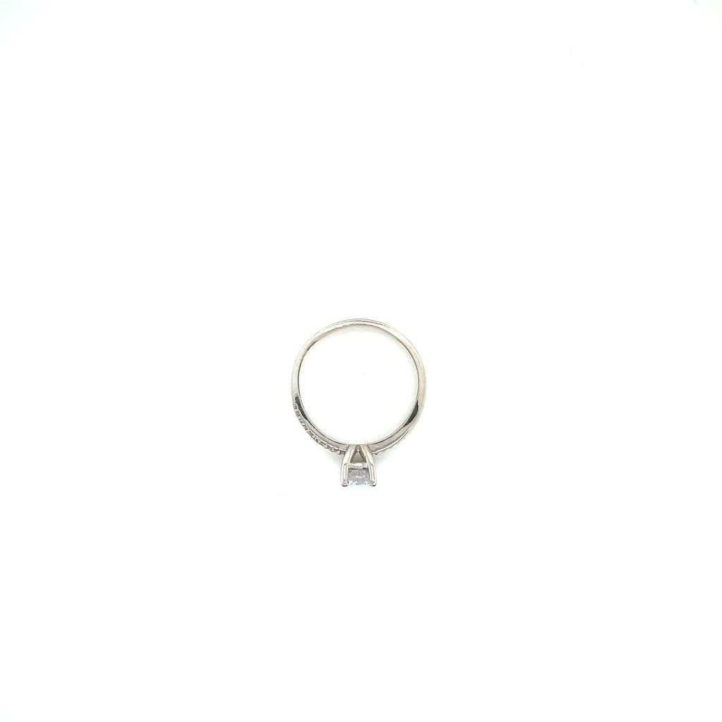 Anillo compromiso Oro Blanco 14k #10383