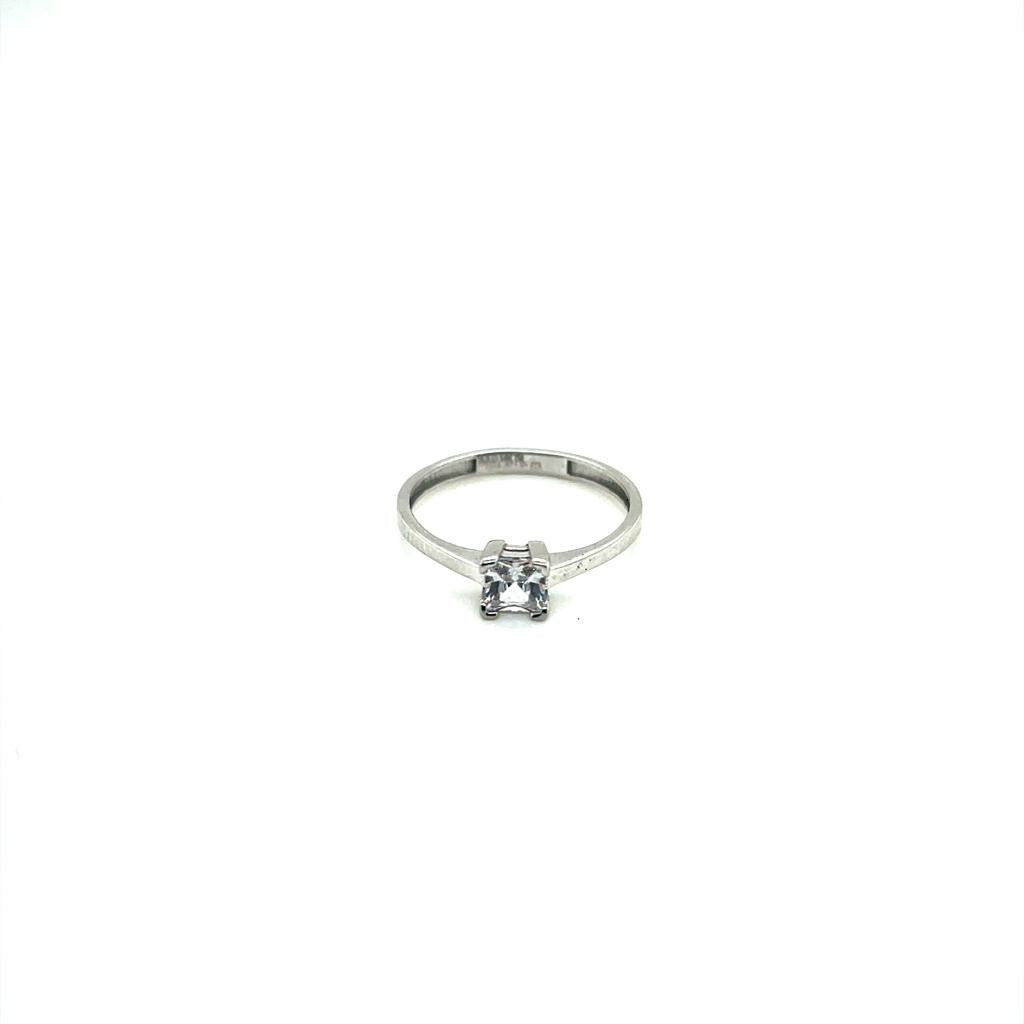 Anillo compromiso Oro Blanco 14k #10315