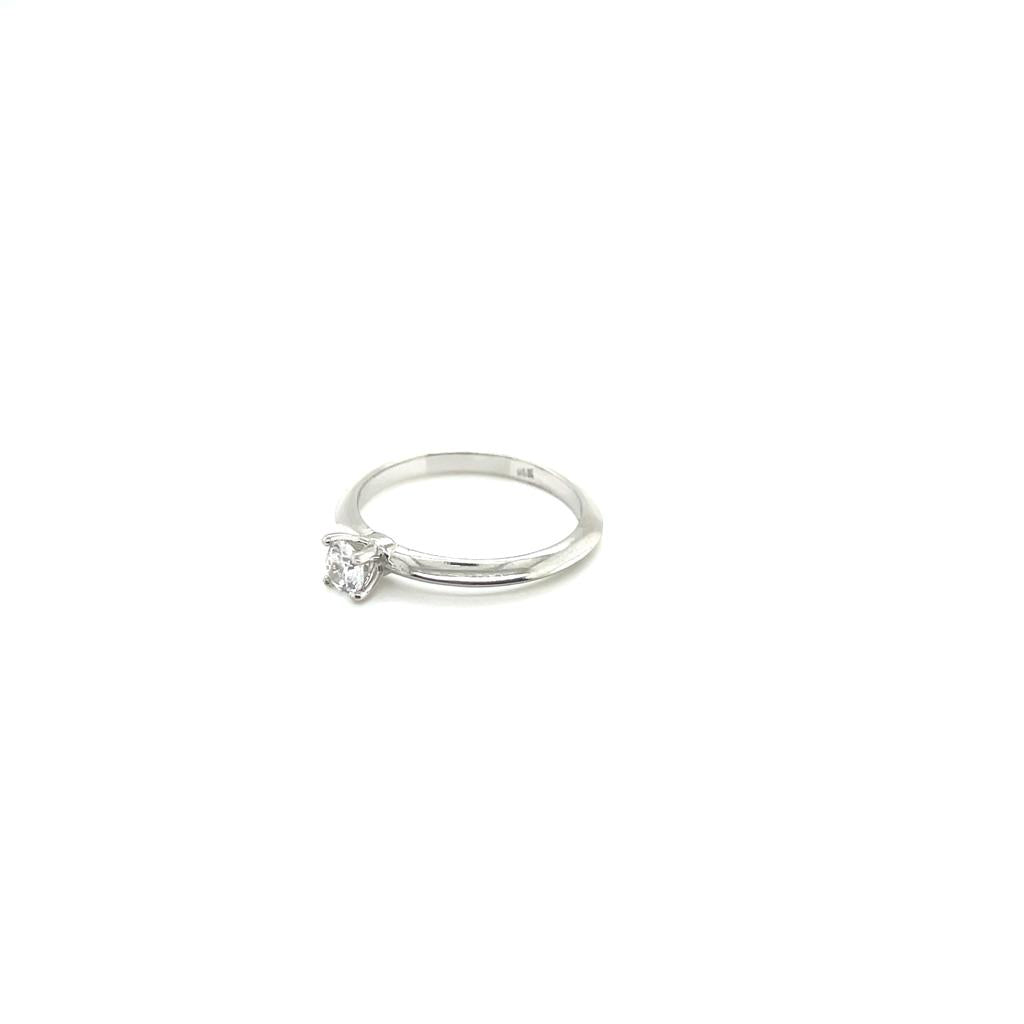 Anillo compromiso Oro Blanco 14k #10386