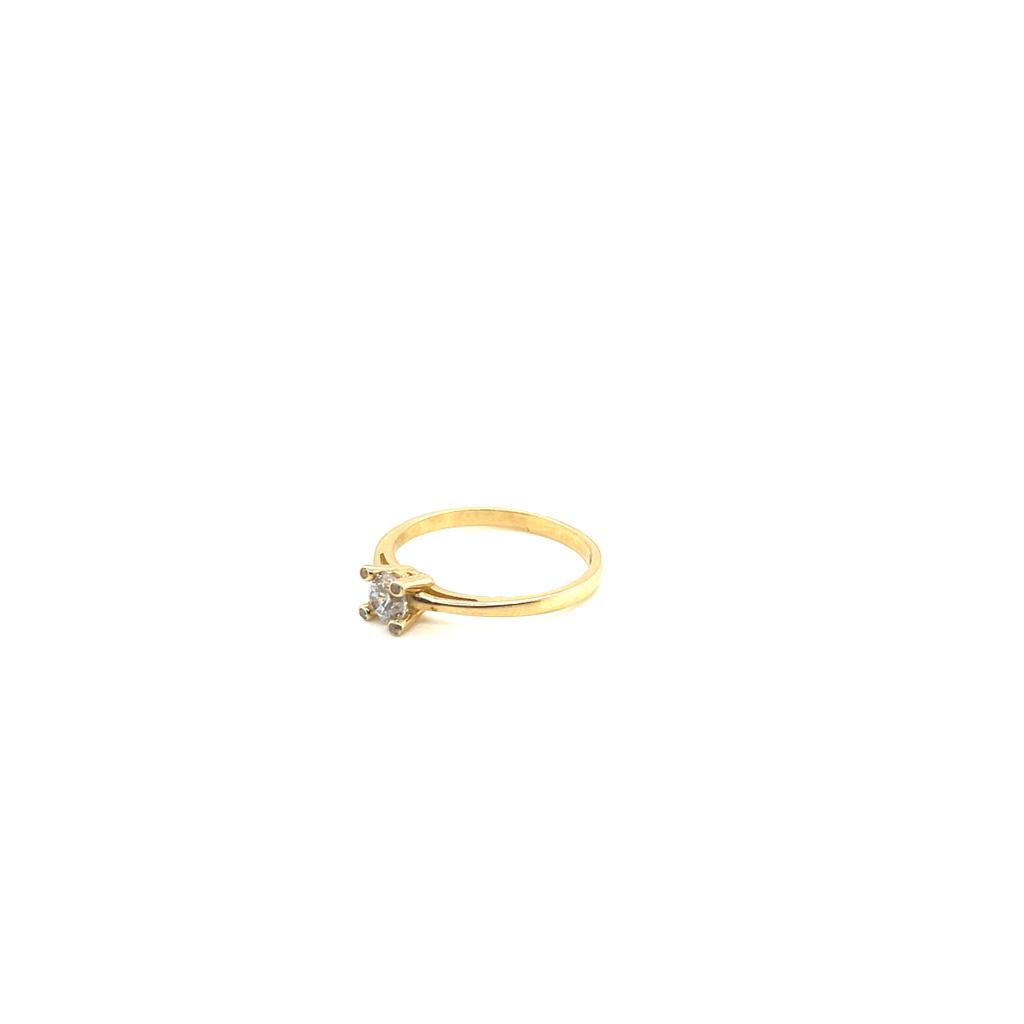 Anillo compromiso Oro 14k Amarillo #10332