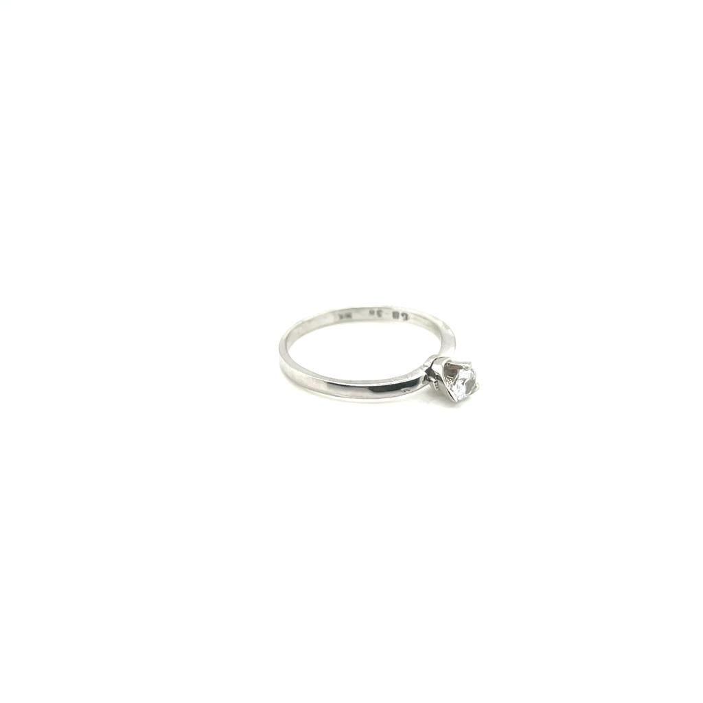 Anillo compromiso Oro Blanco 14k #10387