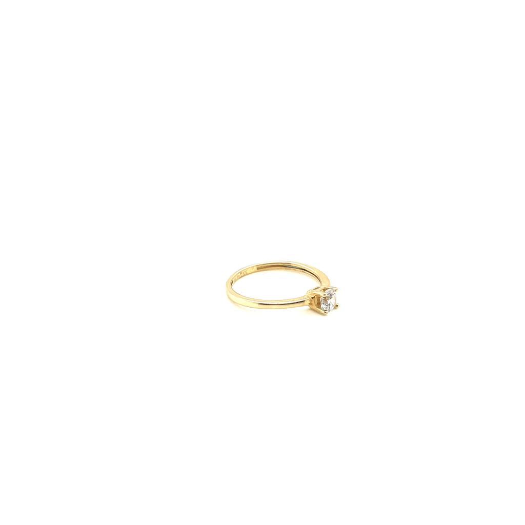 Anillo compromiso Oro 14k Amarillo #10333