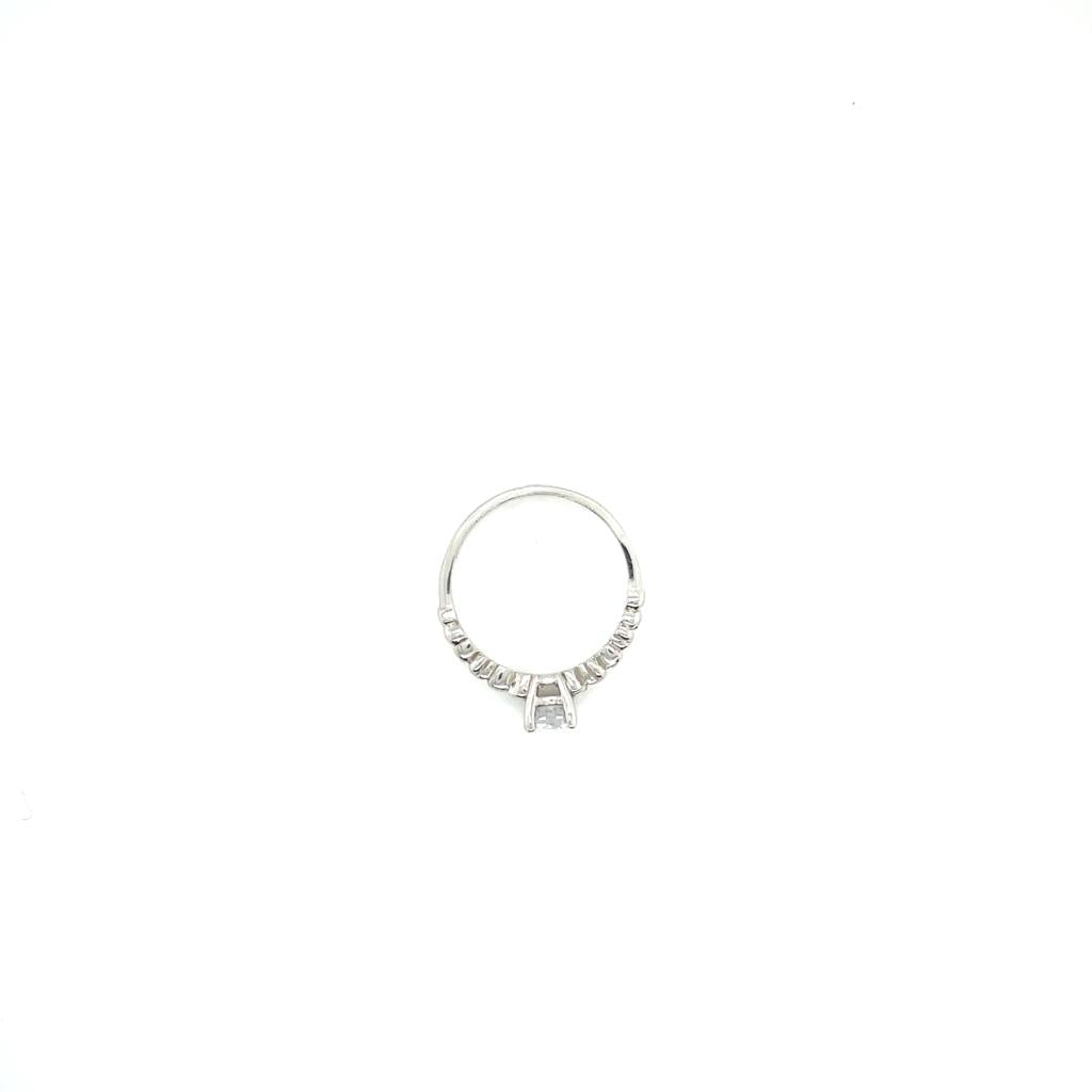 Anillo compromiso Oro Blanco 14k #10392