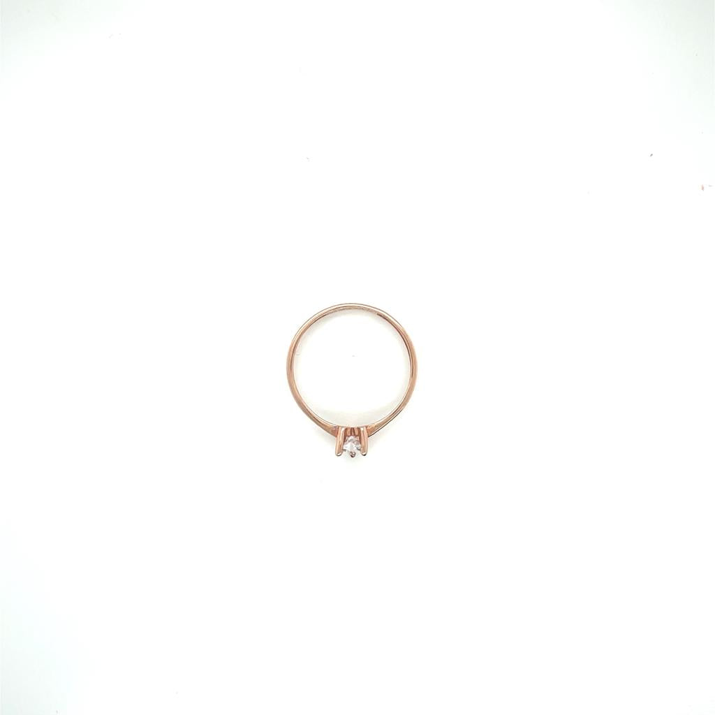 Anillo compromiso Oro Rosa 14k #10310