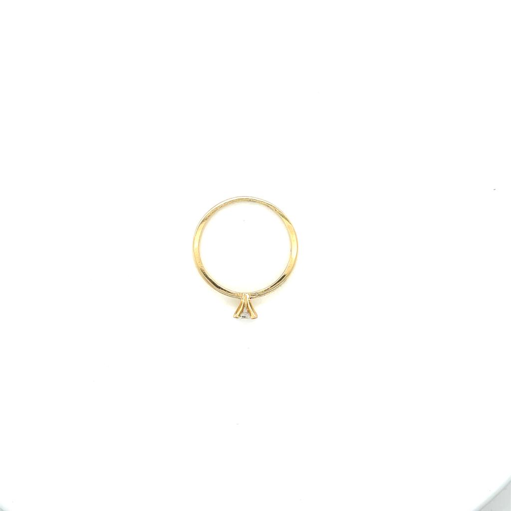 Anillo compromiso Oro 14k Amarillo #10354