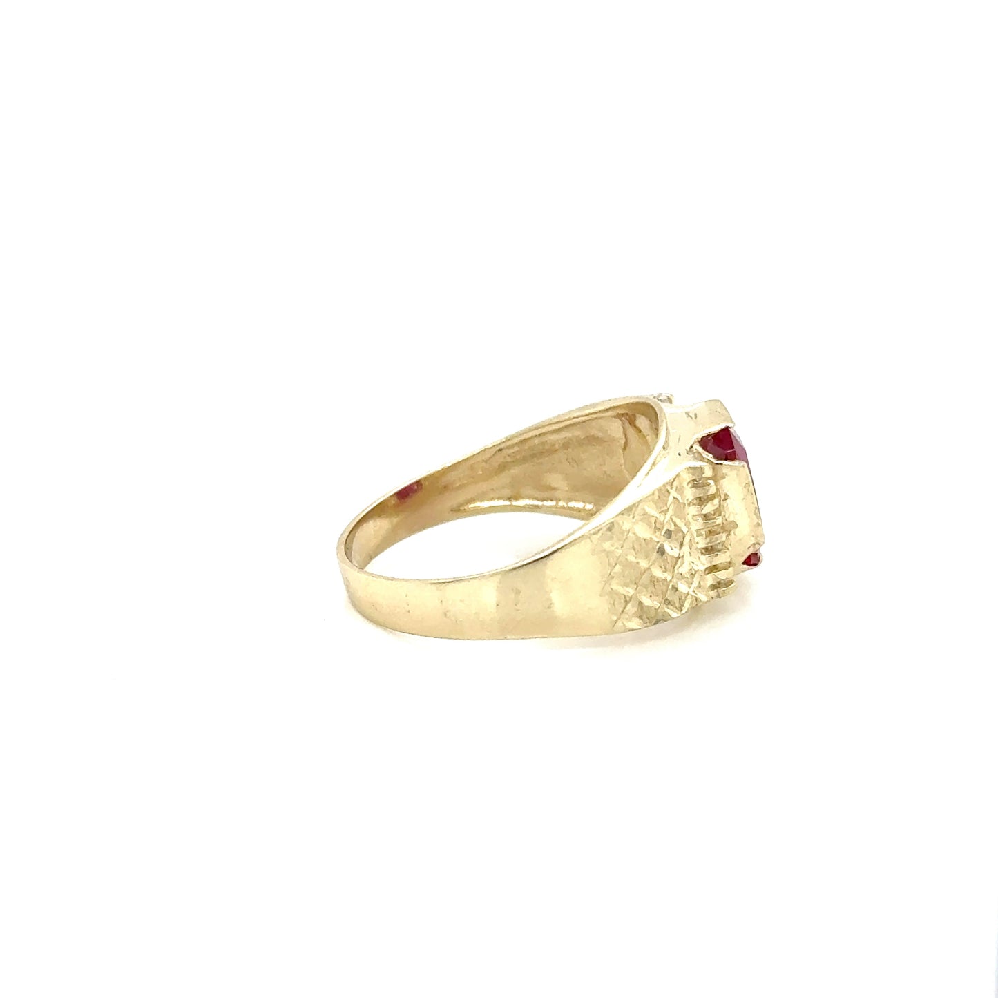 Anillo Caballero Oro Amarillo 10k  #12138