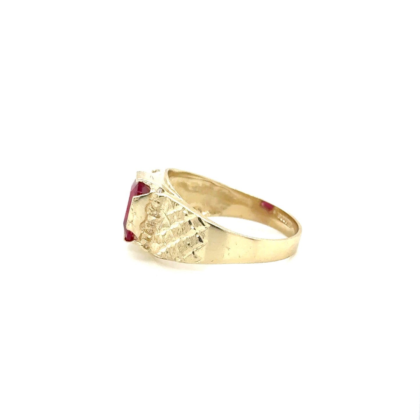 Anillo Caballero Oro Amarillo 10k  #12138
