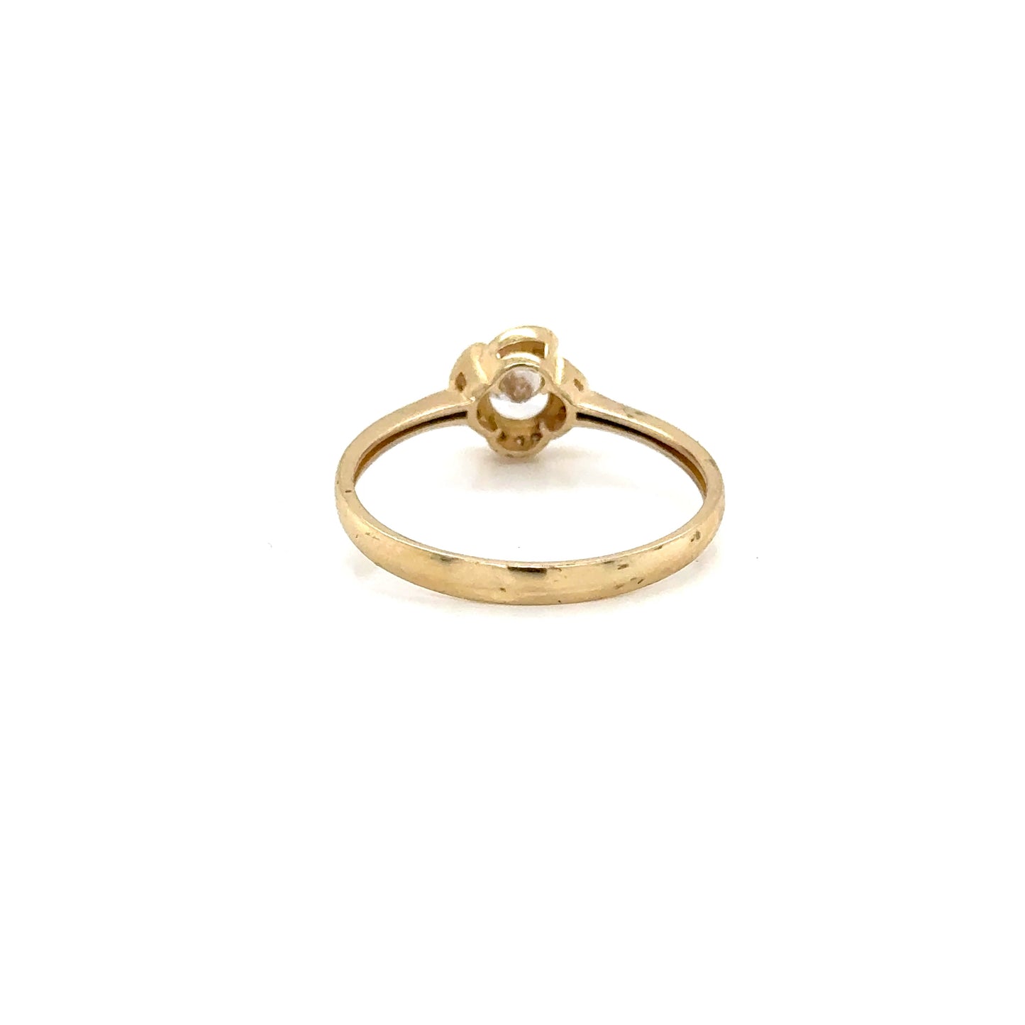 Anillo Compromiso Oro 10k Amarillo #12103