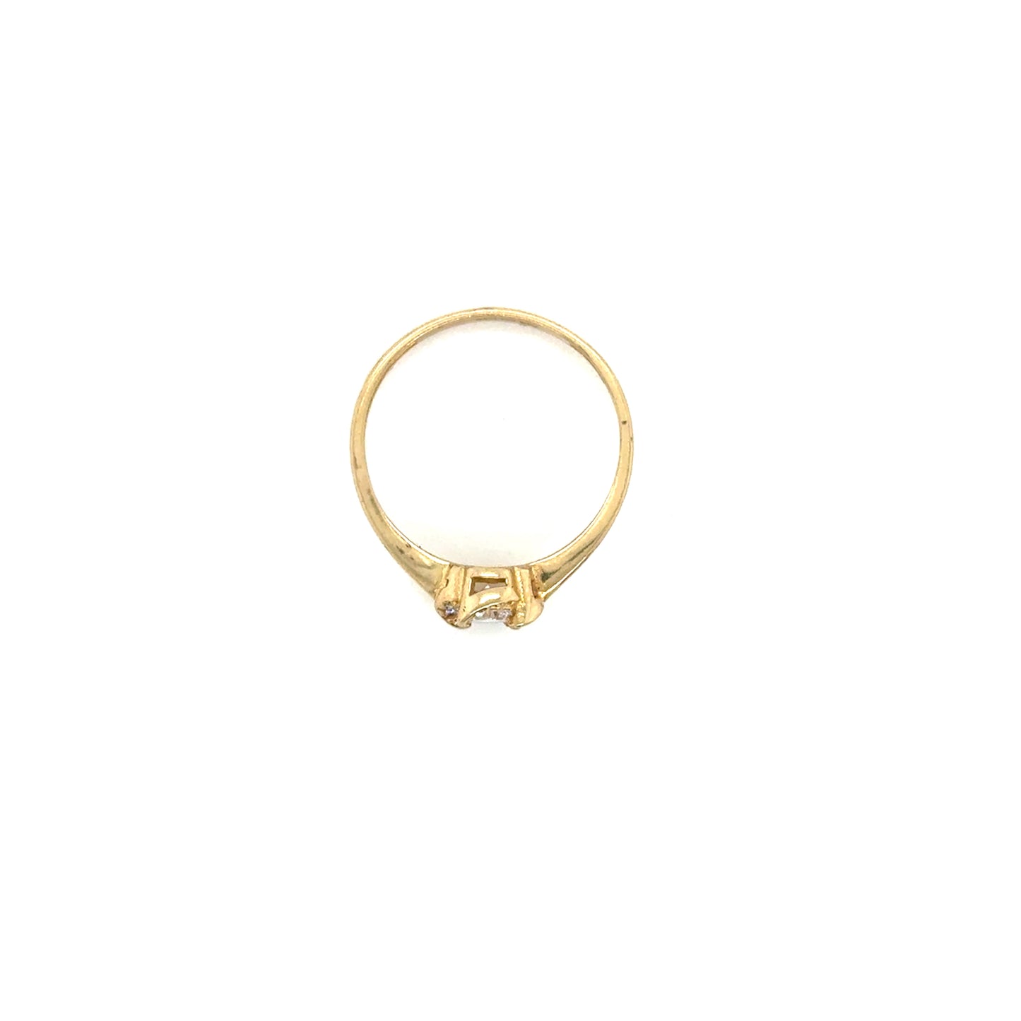 Anillo Compromiso Oro 10k Amarillo #12103