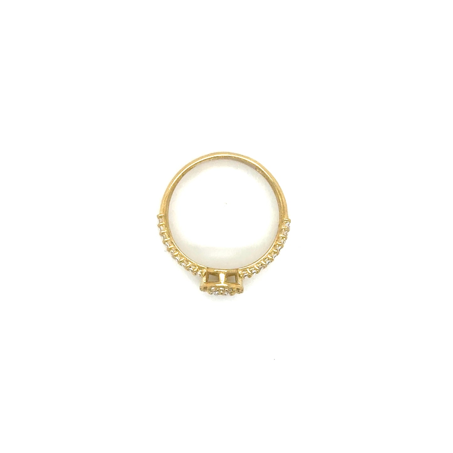 Anillo Compromiso Oro 10k Amarillo #12105