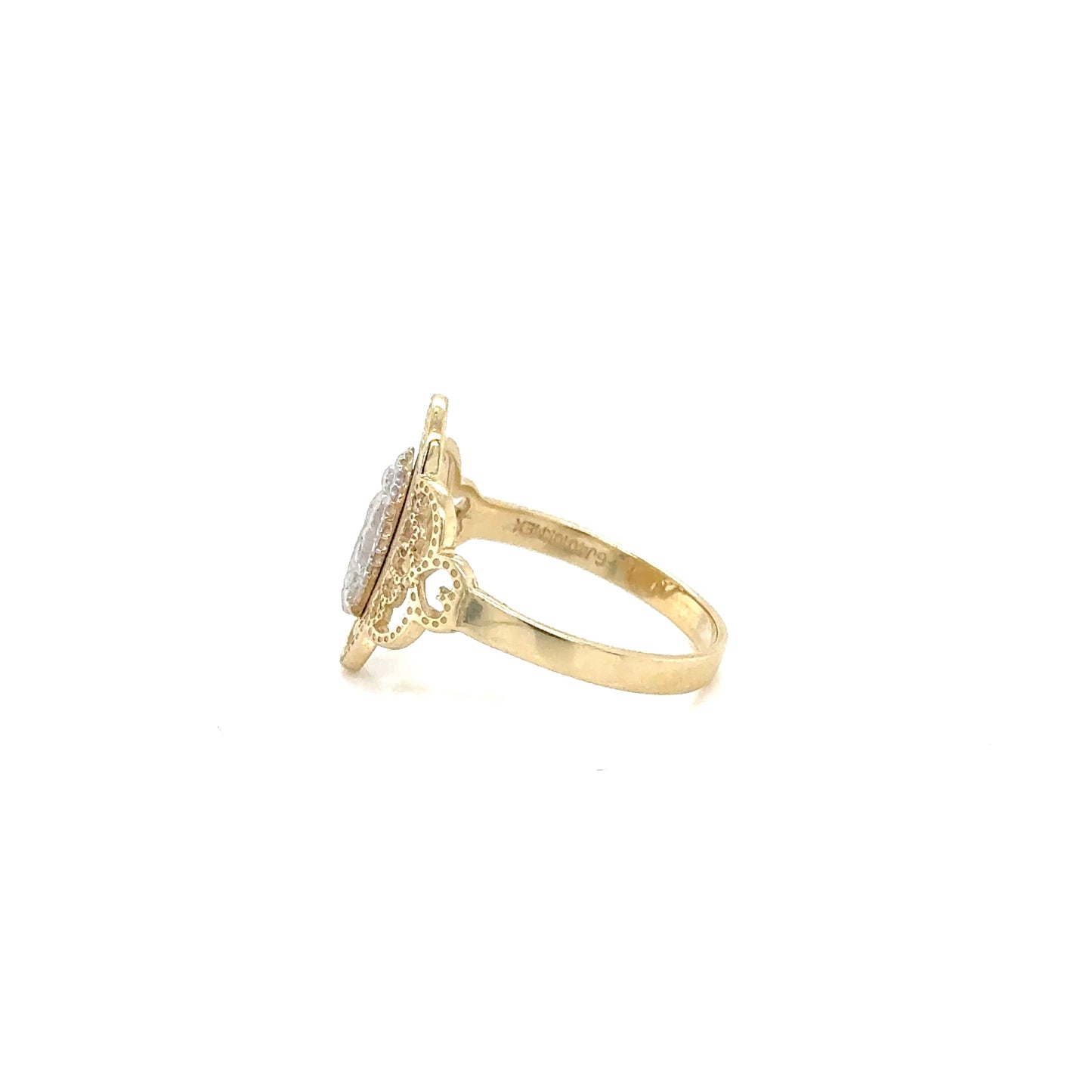 Anillo Dama Oro Amarillo 10k #12129