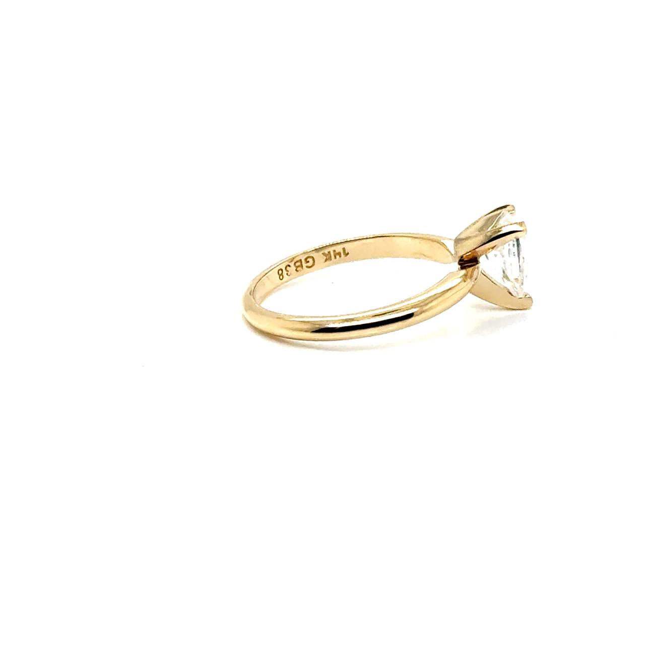 Anillo Oro 14k Amarillo 5*8 mm 1 CT GRA 1002904148 #12381