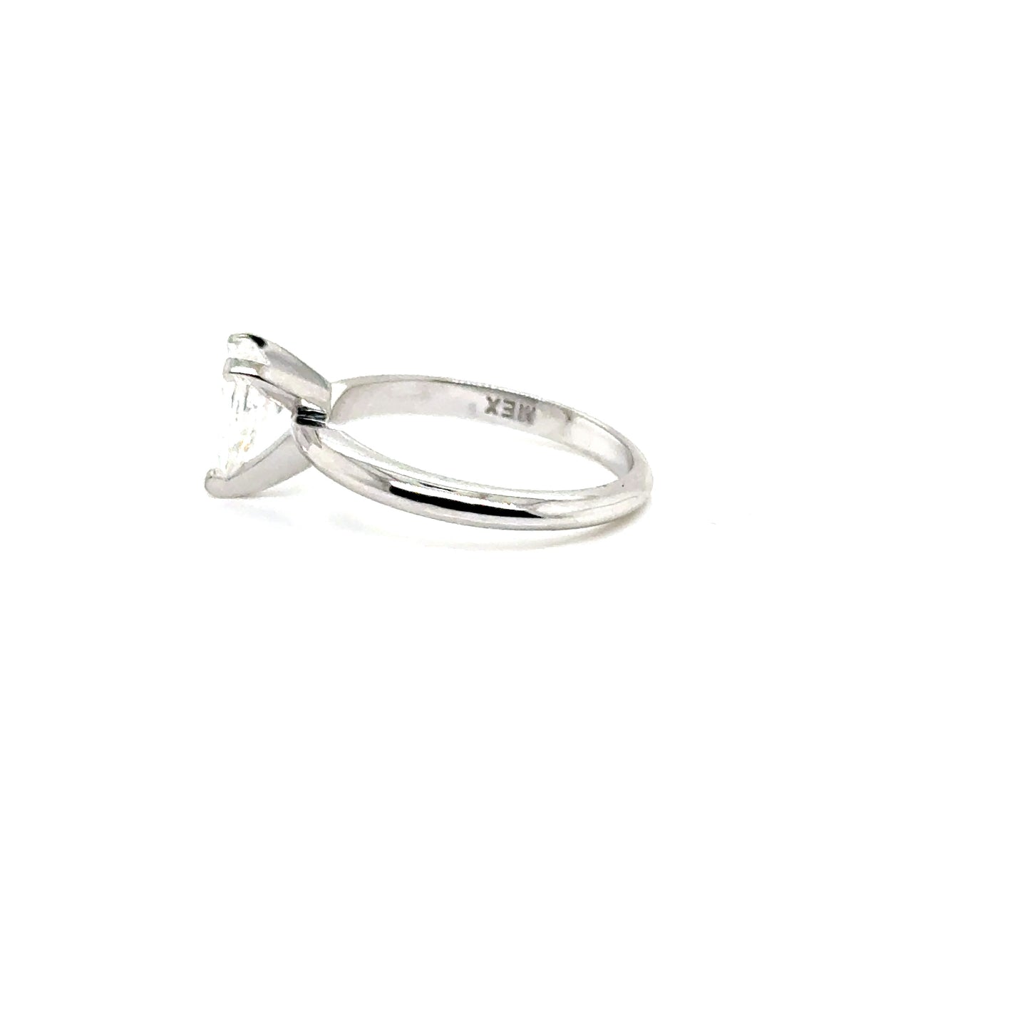 Anillo Oro 14k Blanco Pear 5*8 mm 1 CT GRA 1002904149 #12371