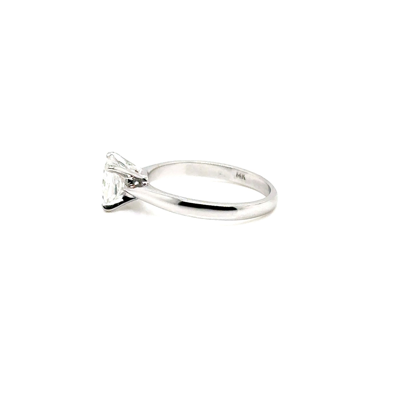Anillo Oro 14k Blanco Princess 5.5 mm 1 CT GRA 21842224 #12370