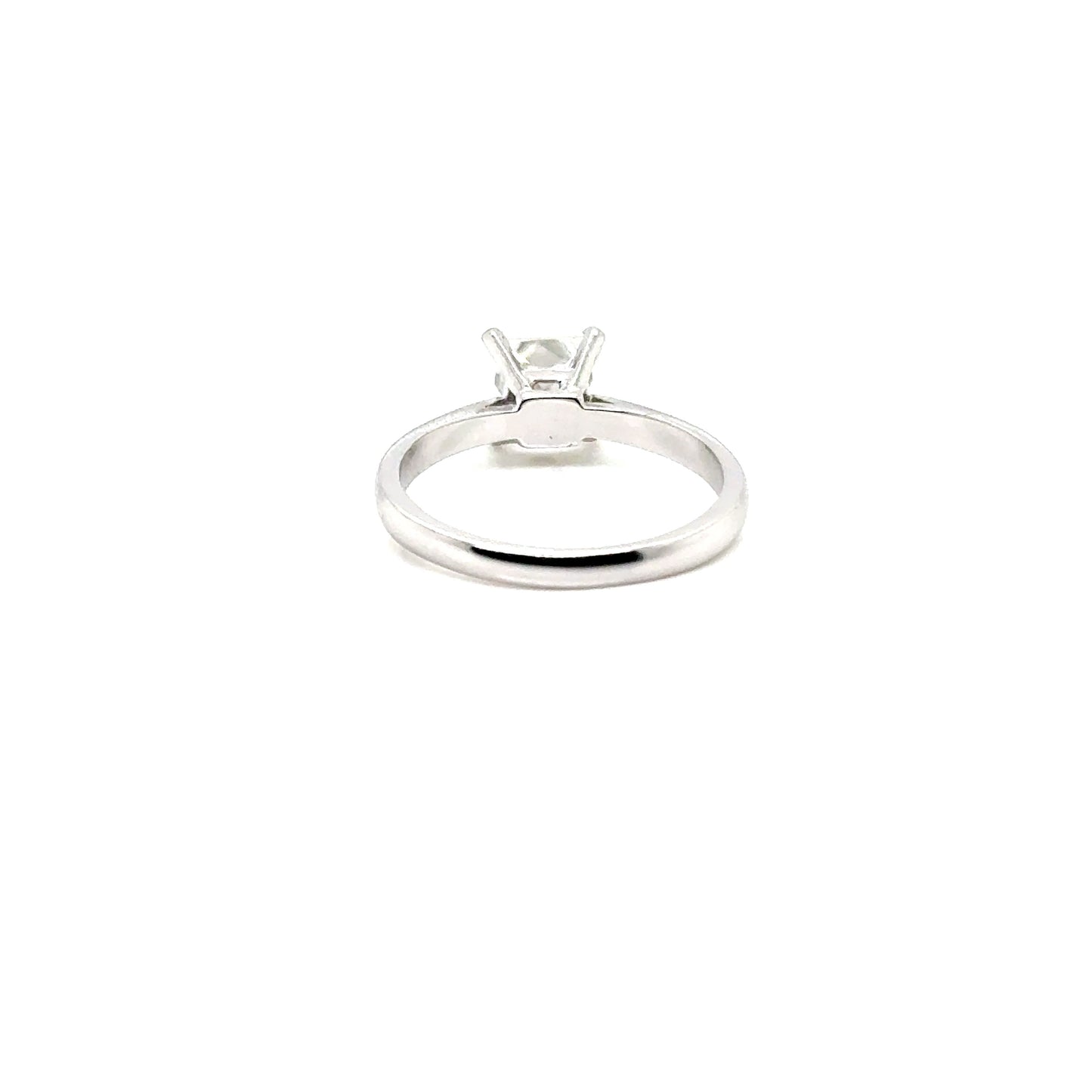 Anillo Oro 14k Blanco Princess 5.5 mm 1 CT GRA 21842224 #12370