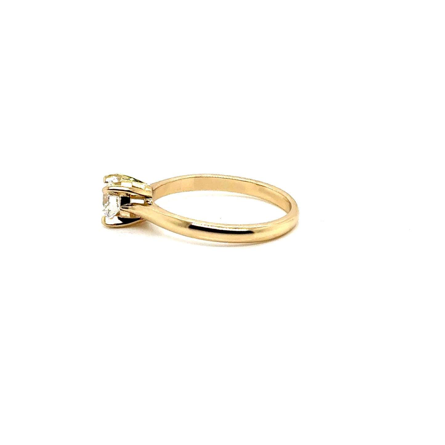 Anillo Oro 14k Amarillo Diamante Laboratorio IGI LG681526091 .51 ct #12384