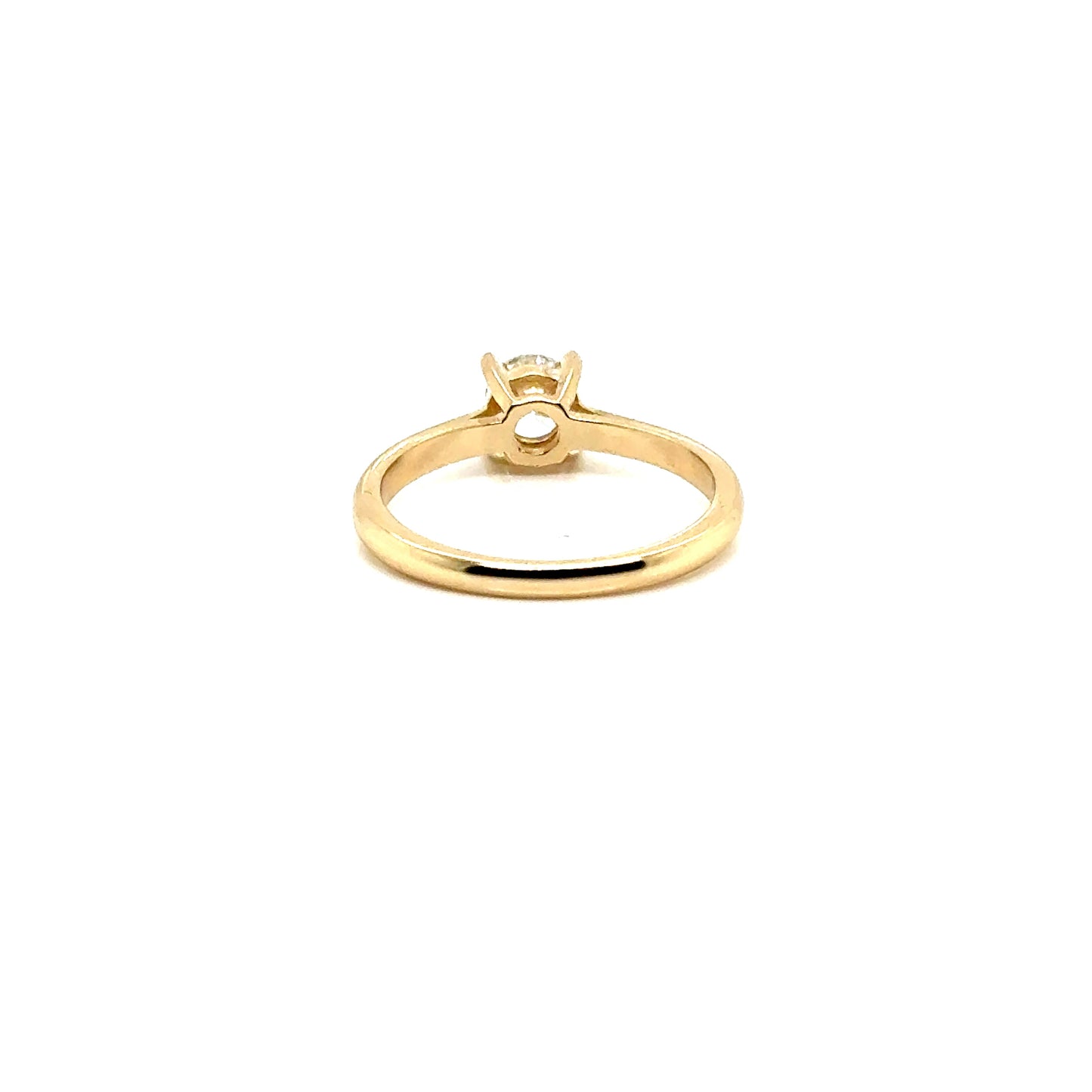 Anillo Oro 14k Amarillo Diamante Laboratorio IGI LG681526091 .51 ct #12384