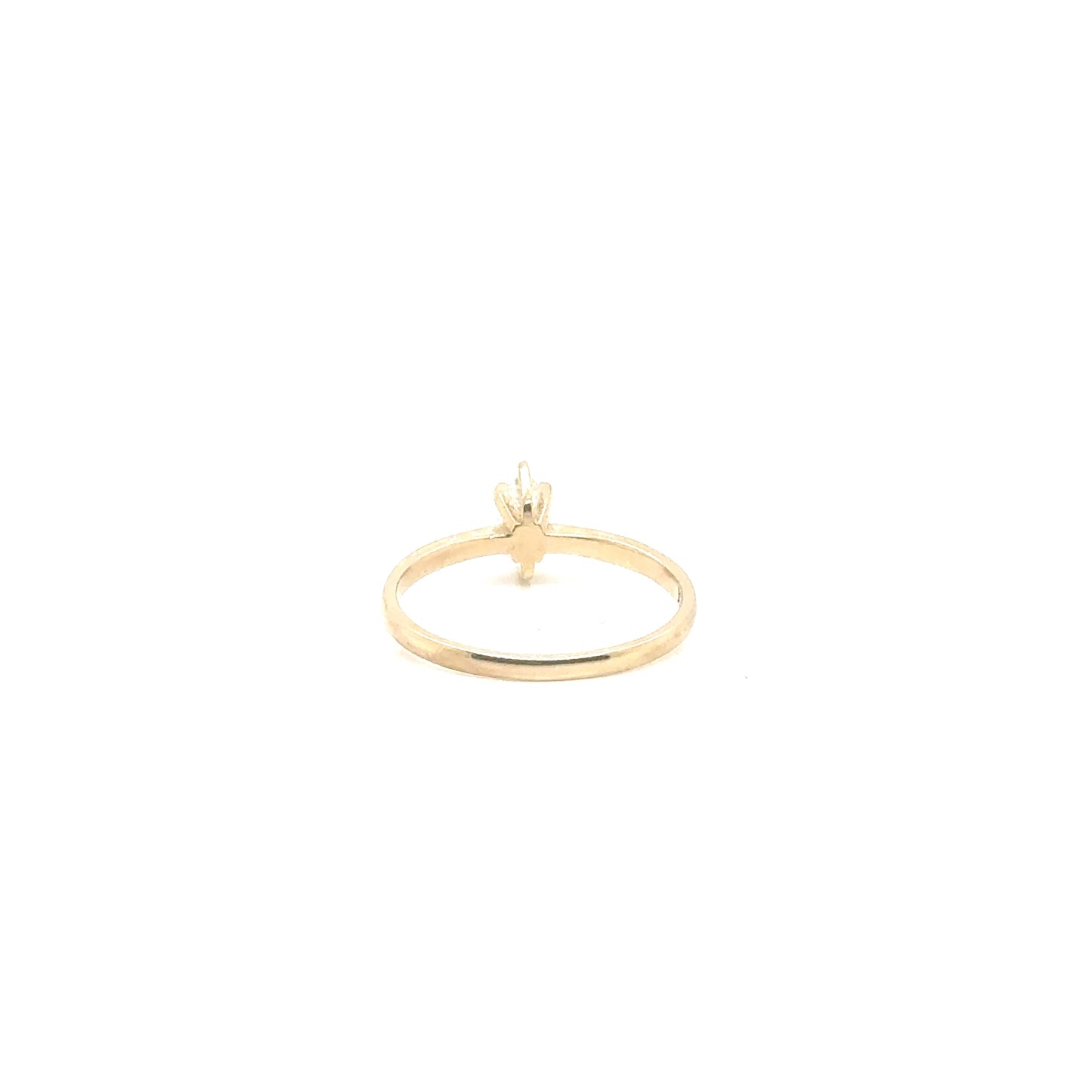 Anillo Oro 14k Amarillo Diamante Marquisse Laboratorio LG683520200 .25 ct #12363