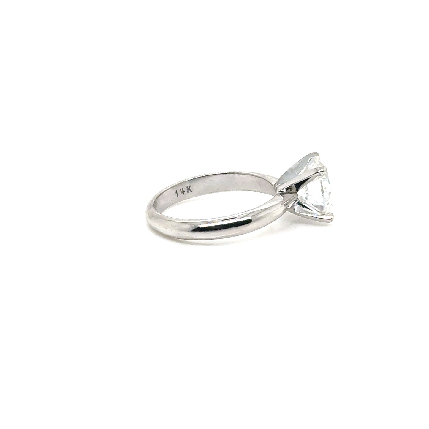 Anillo Oro 14k Blanco 8 mm 2 CT GRA 22146968 #12378