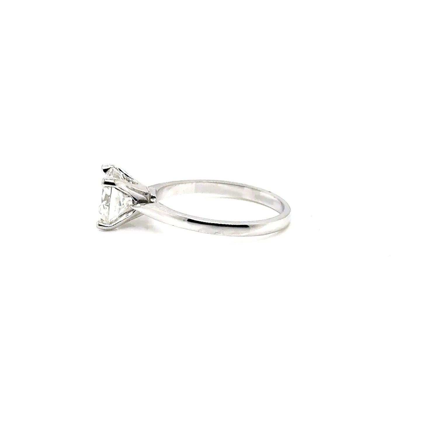 Anillo Oro 14k Blanco Cushion 7 mm 2 CT GRA 28067569 #12372