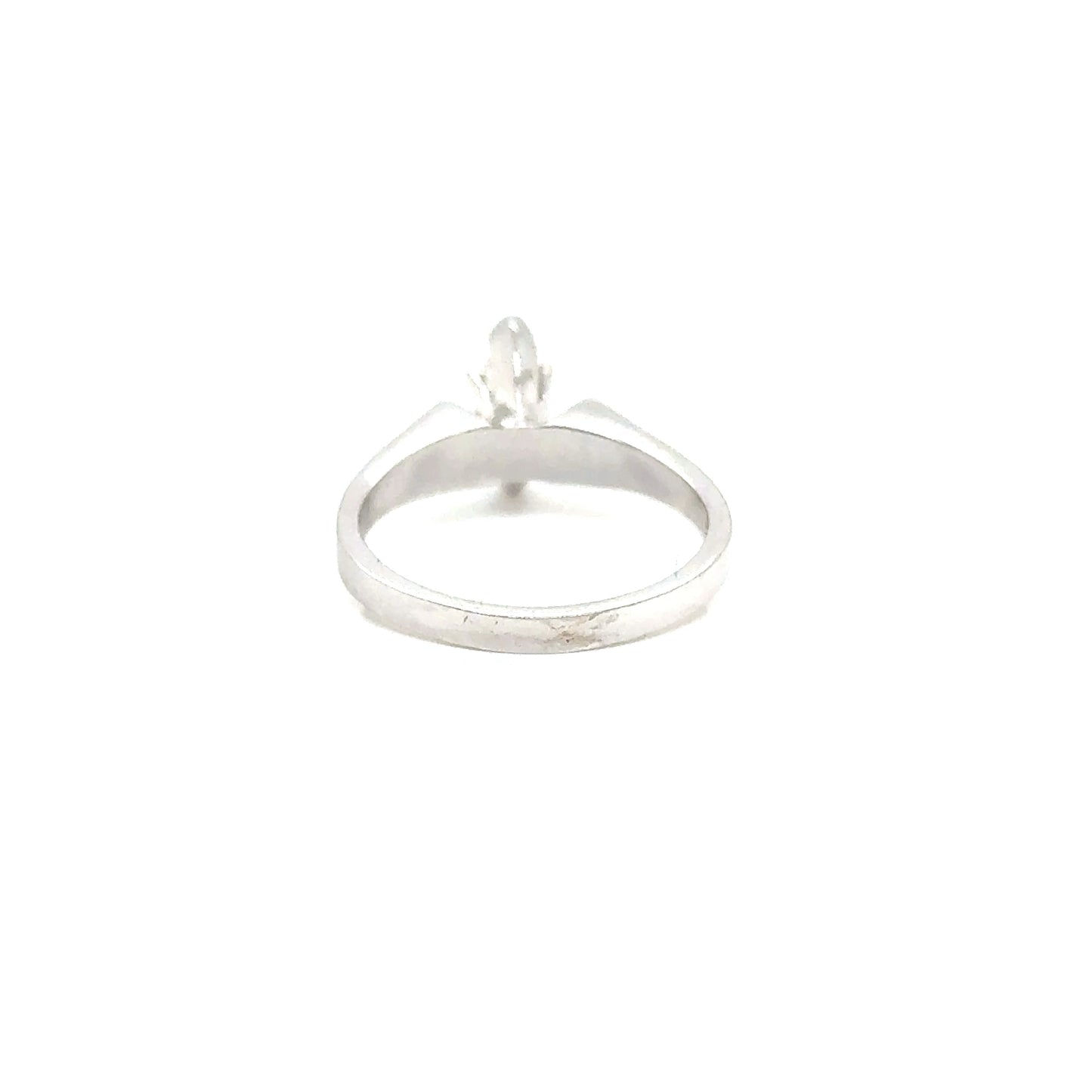 Anillo Oro 14k Blanco Marquise 8*4 mm 0.5 CT GRA 20986463 #12376