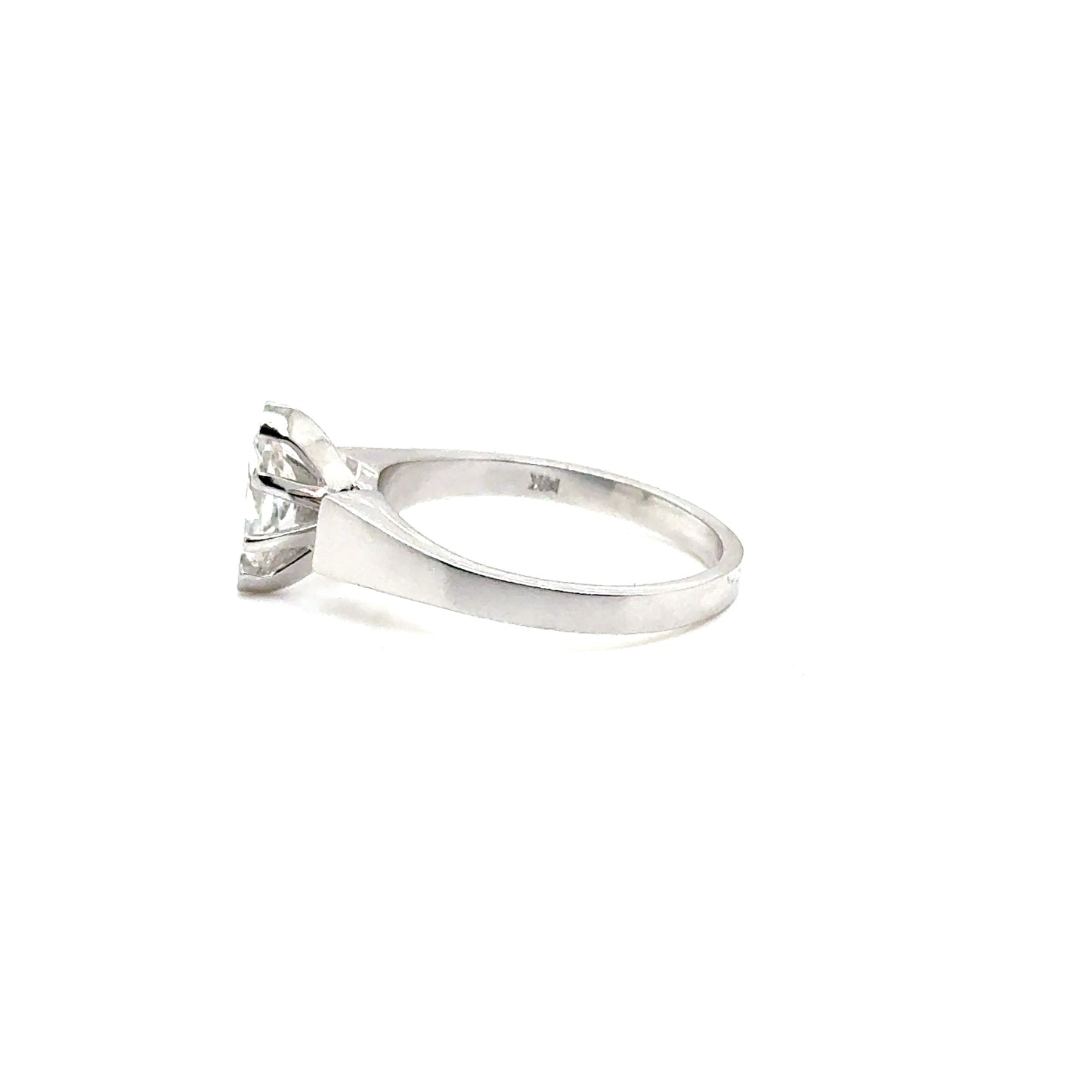 Anillo Oro 14k Blanco Marquise 8*4 mm 0.5 CT GRA 20986463 #12376
