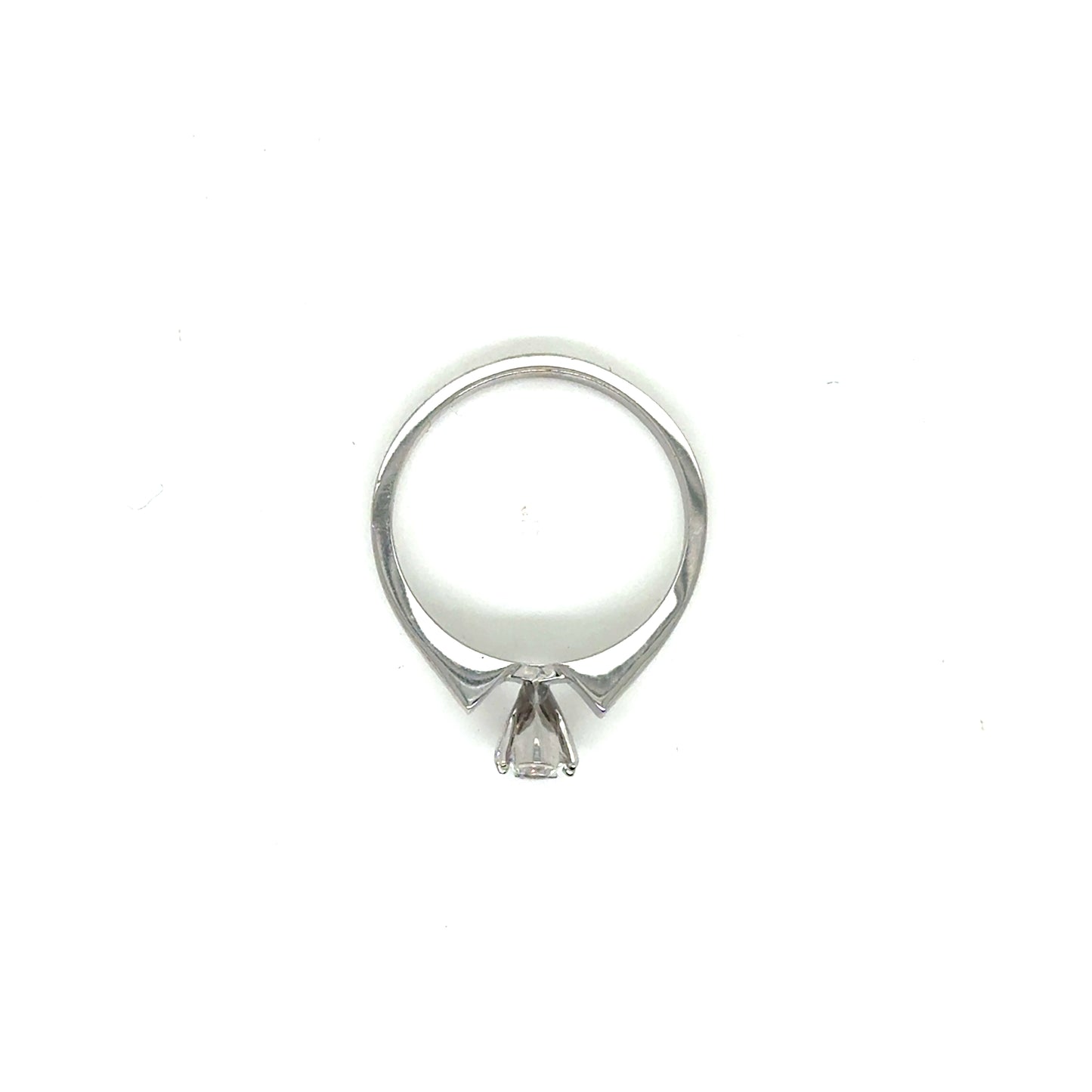 Anillo Oro 14k Blanco Marquise 8*4 mm 0.5 CT GRA 20986463 #12376