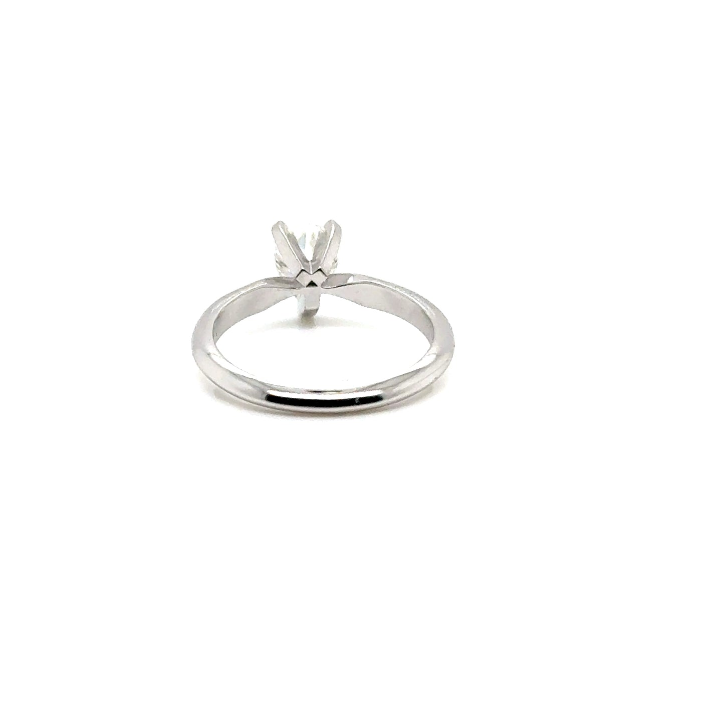 Anillo Oro 14k Blanco Pear 5*7 mm 0.8 CT GRA 1002933350 #12373