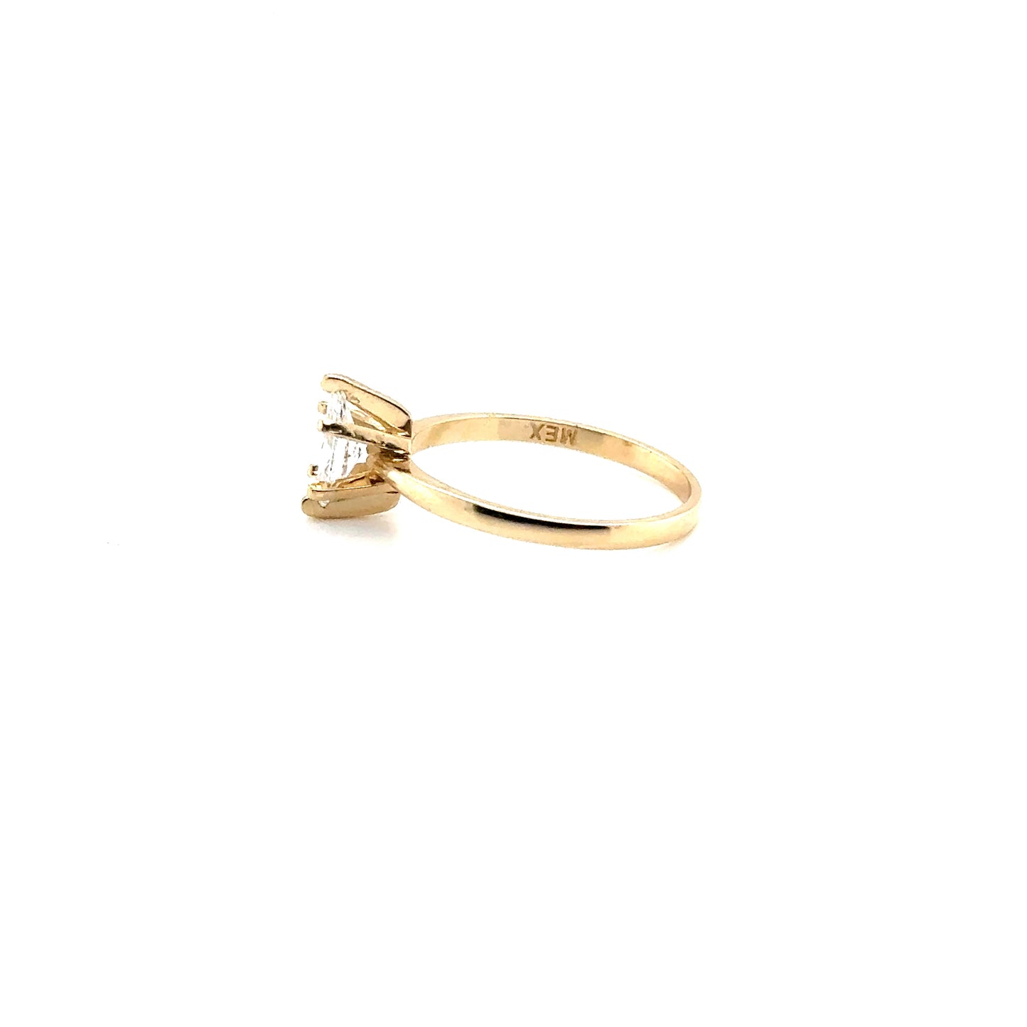 Anillo Oro 14k Amarillo Diamante Marquisse Laboratorio LG688508950 .51 ct #12362