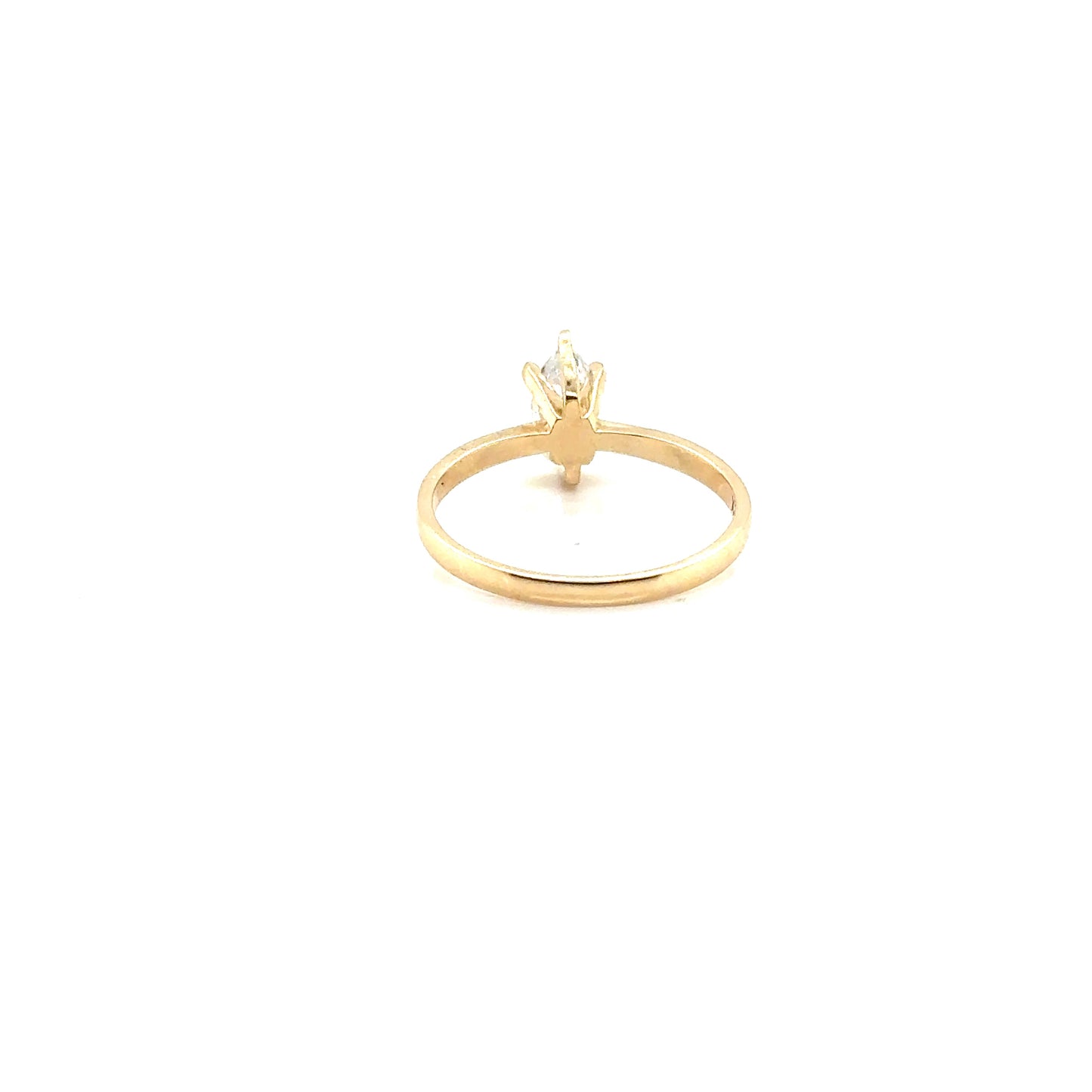 Anillo Oro 14k Amarillo Diamante Marquisse Laboratorio LG688508950 .51 ct #12362