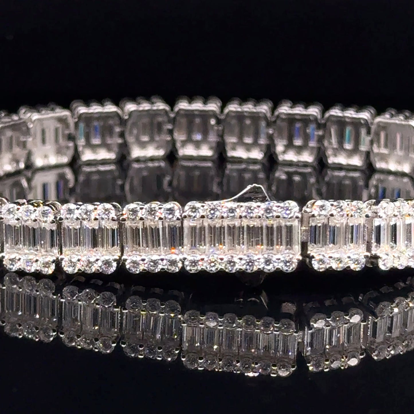 Pulso Plata Moissanita 13.90 ct tw #11813