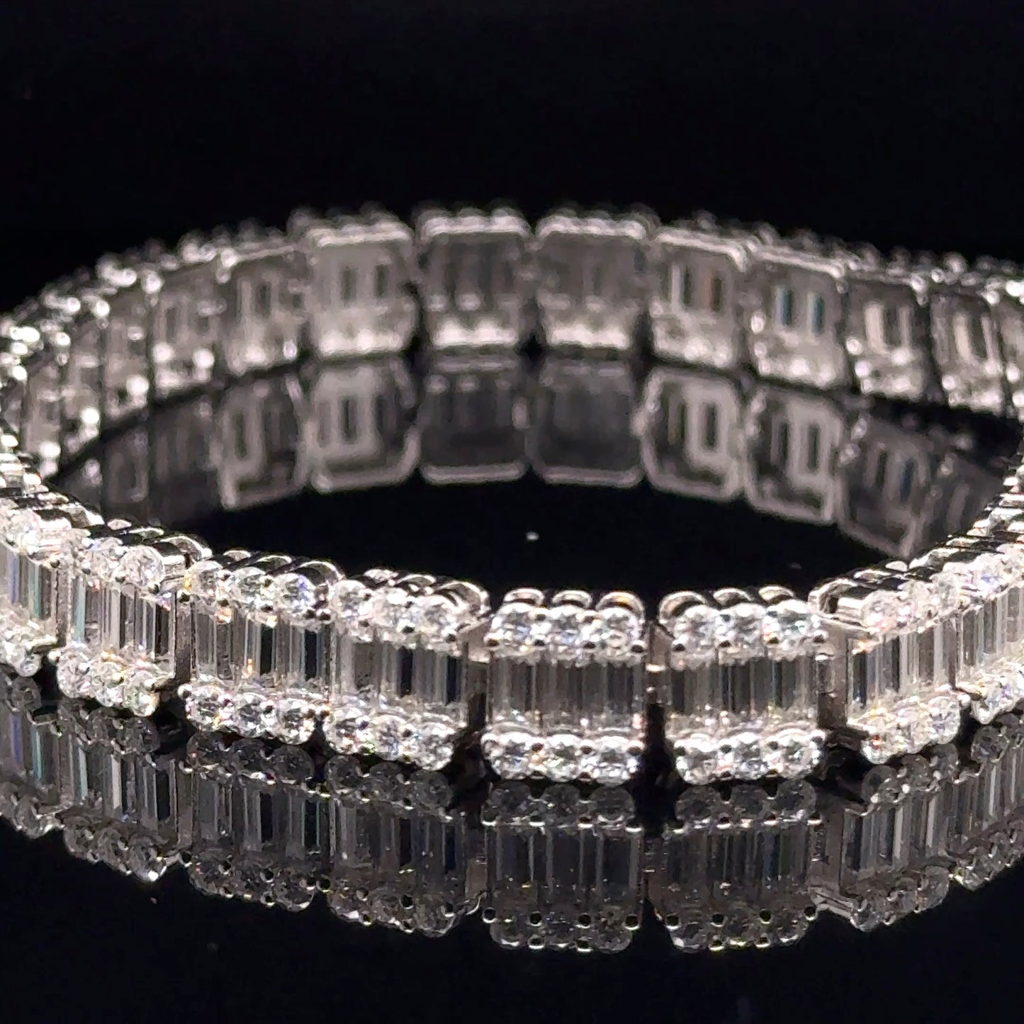 Pulso Plata Moissanita 13.90 ct tw #11813