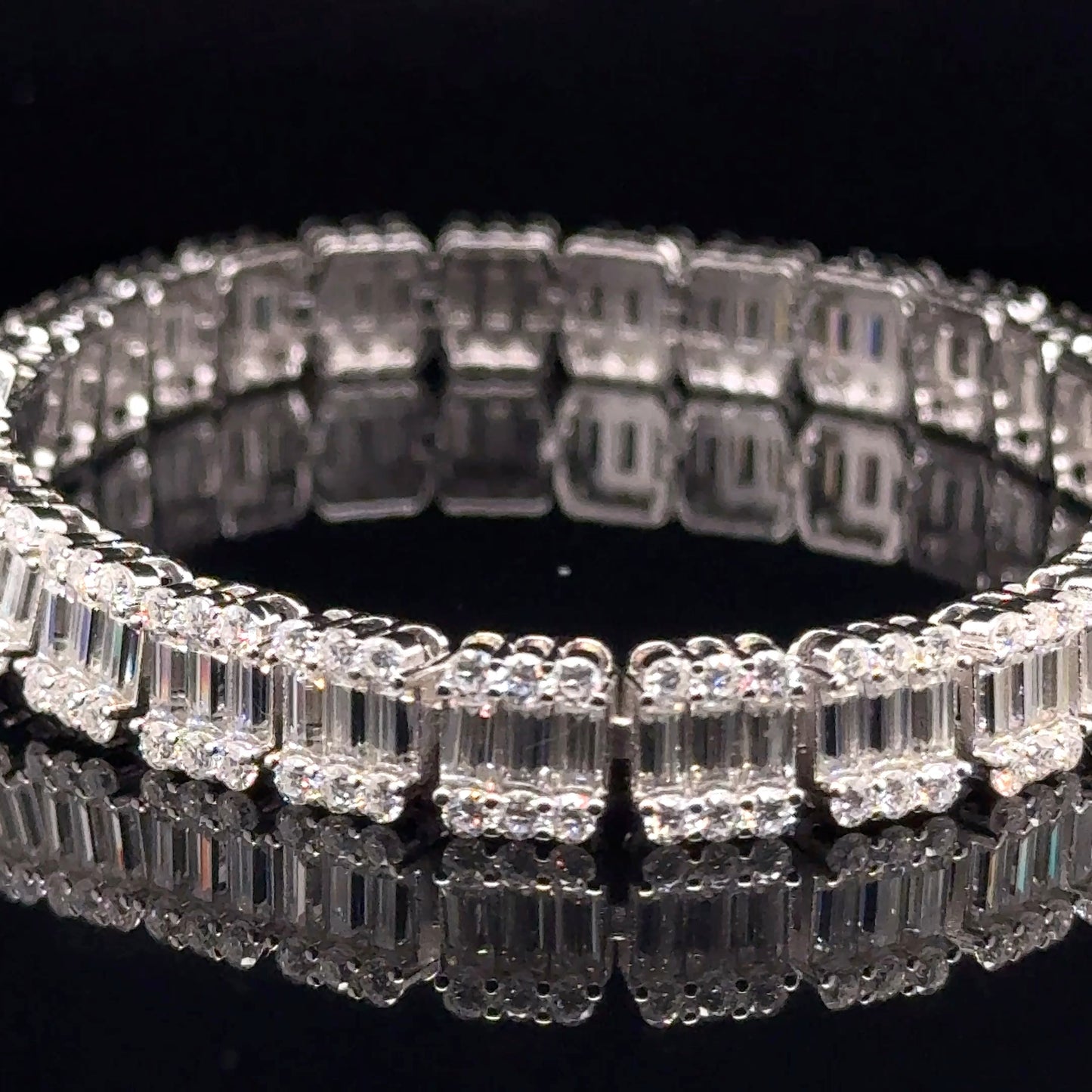 Pulso Plata Moissanita 13.90 ct tw #11813